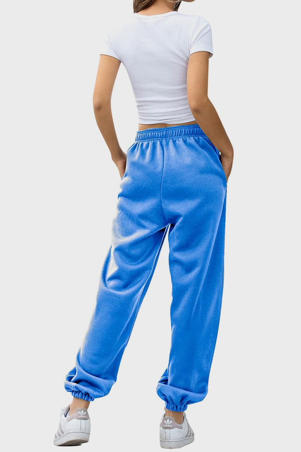 Elastic Waist Joggers with Pockets - Sydney So Sweet