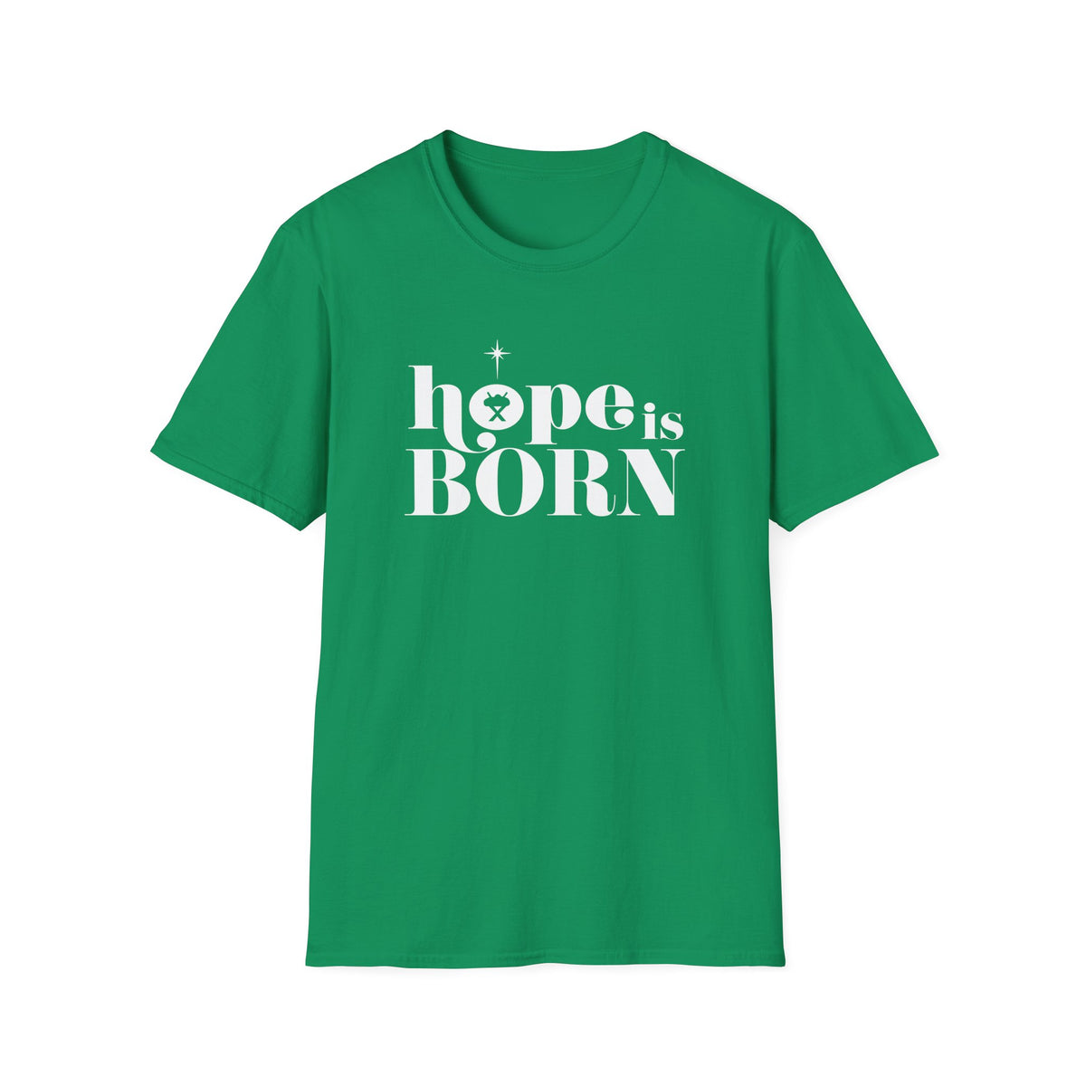 Hope is Born Nativity Tee Christmas Season Christian T-Shirt