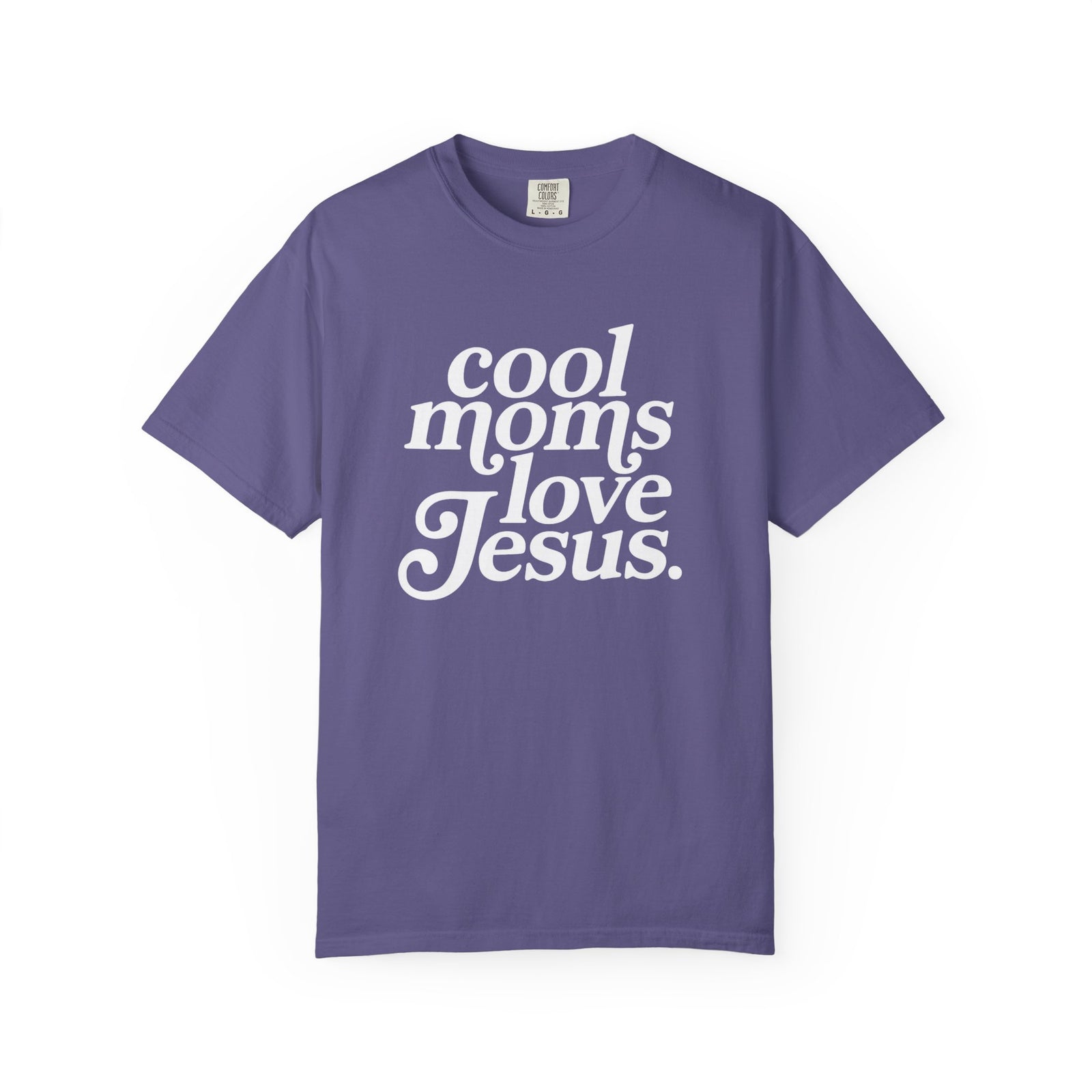 Cool Moms Love Jesus Graphic T-Shirt Christian Mom Graphic Tee