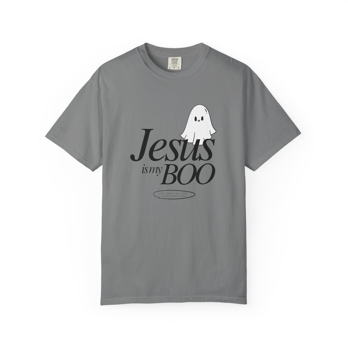 Jesus is My Boo Cute Ghost Halloween T-Shirt He Loves You Christian Tee