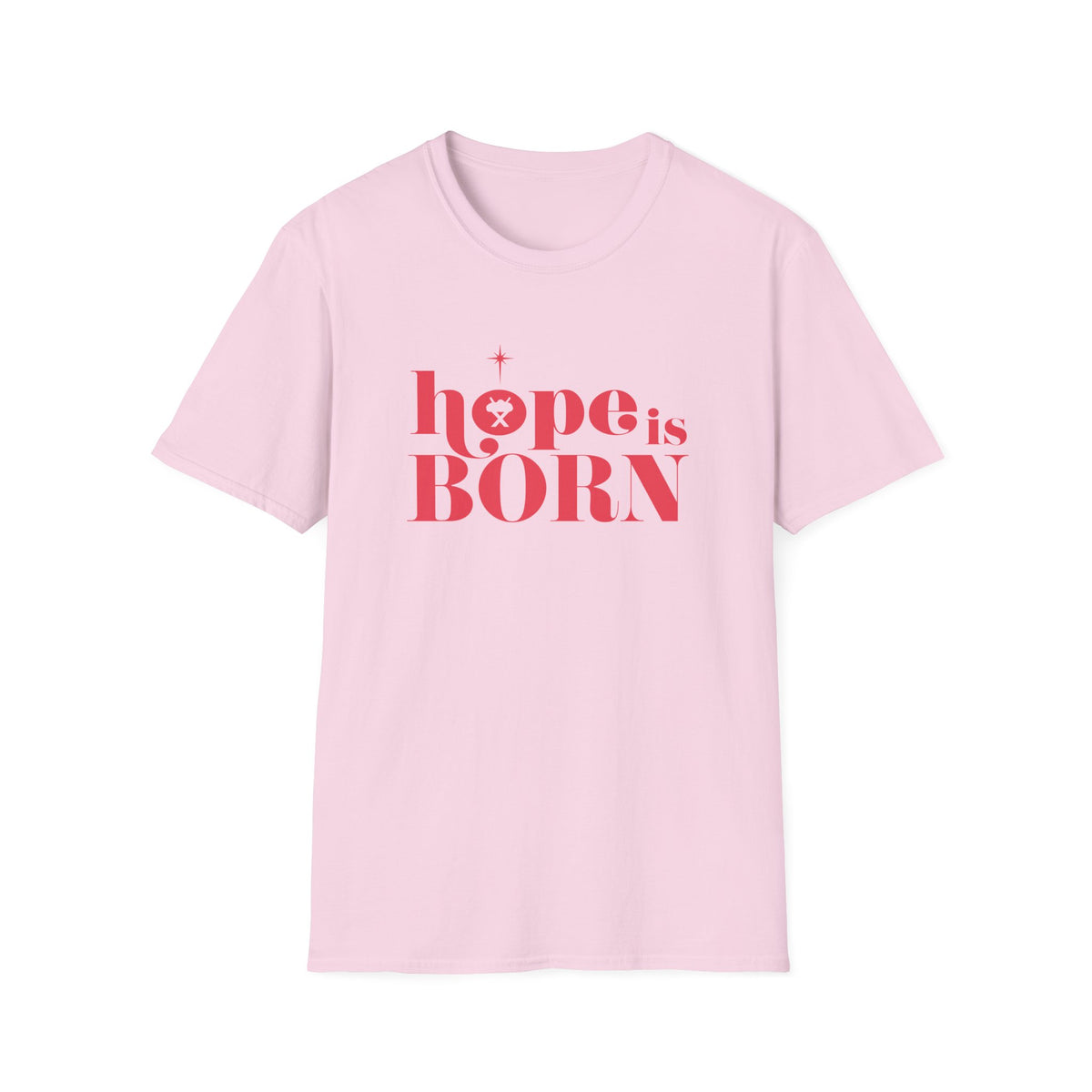 Hope is Born Nativity Tee Christmas Season Christian T-Shirt
