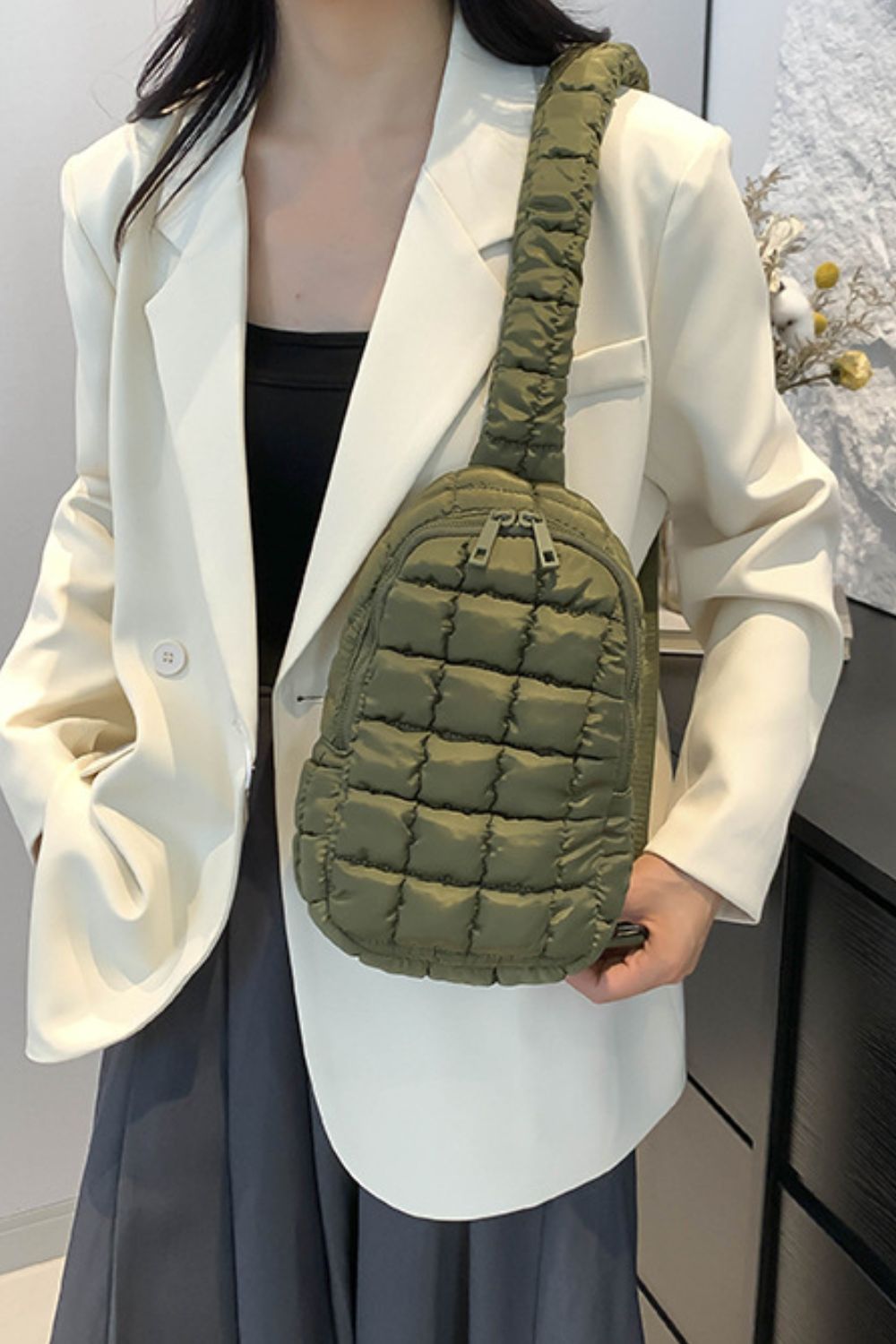 Quilted Nylon Crossbody  Bag - Sydney So Sweet