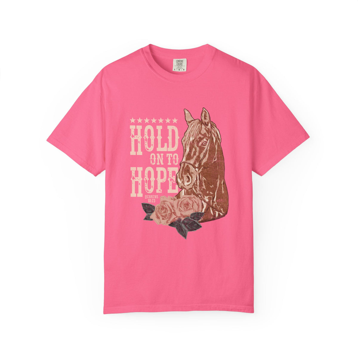 Hold On To Hope Horse T-Shirt Vintage Christian Distressed Graphic Tee