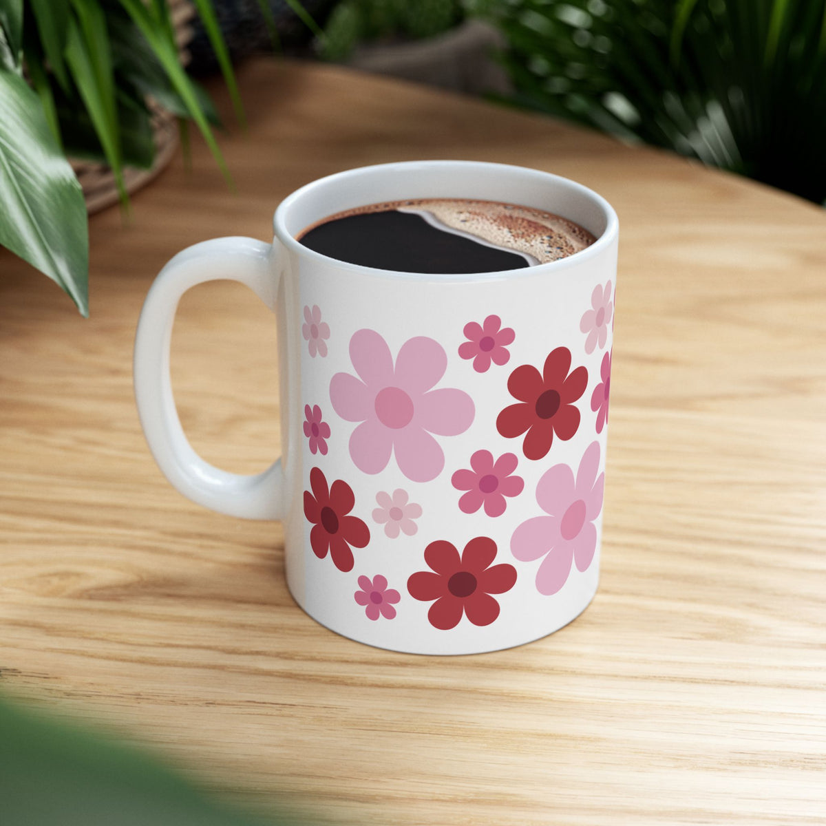 Retro Daisy Heart Bouquet Mug — Cute Valentine’s Day Coffee Cup (11oz & 15oz) - Sydney So Sweet