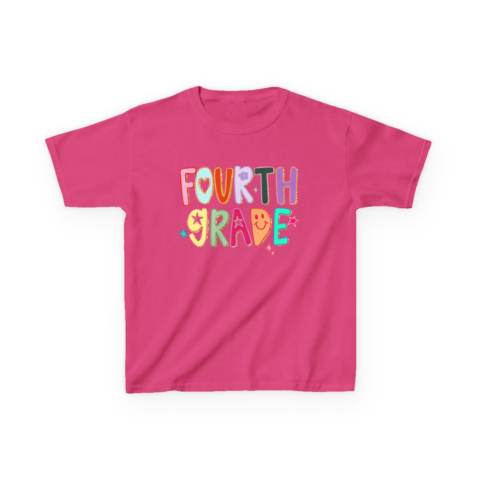 Fourth Grade Kids T-Shirt Cute & Colorful Back to School 4th Grade Tee
