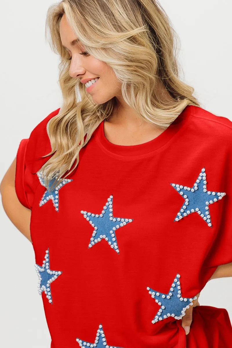 BiBi Fourth Of July Terry T-Shirt - Sydney So Sweet