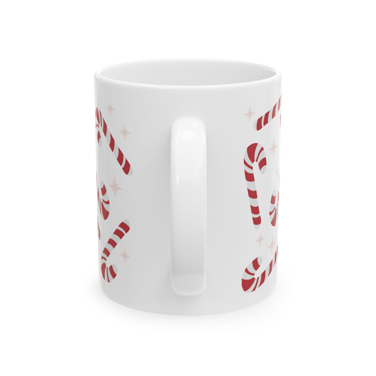 Candy Cane Cute Ceramic Drink Mug Coffee Cup (11oz & 15oz)