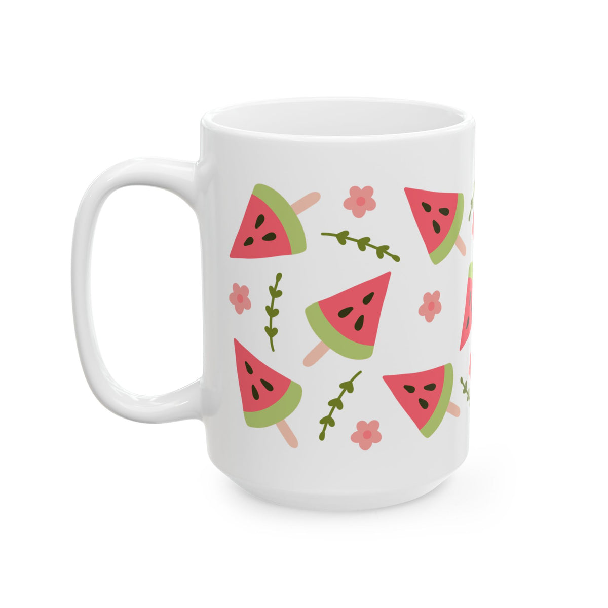 Watermelon Slice Cute Ceramic Mug Coffee Cup (11oz & 15oz)