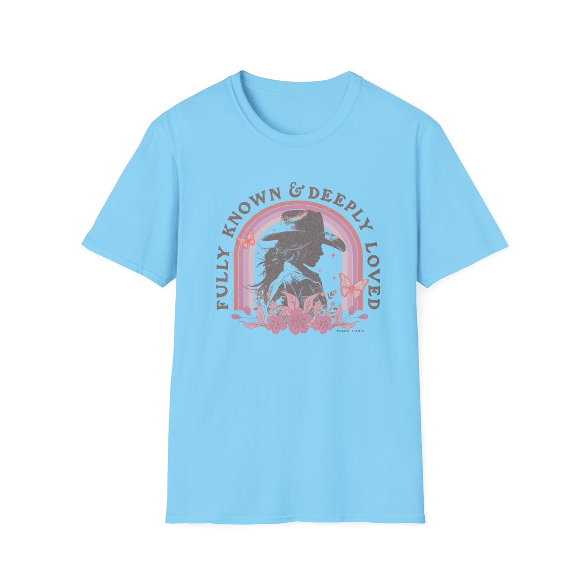 Fully Known & Deeply Loved T-Shirt Retro Cowgirl Faith Distressed Tee