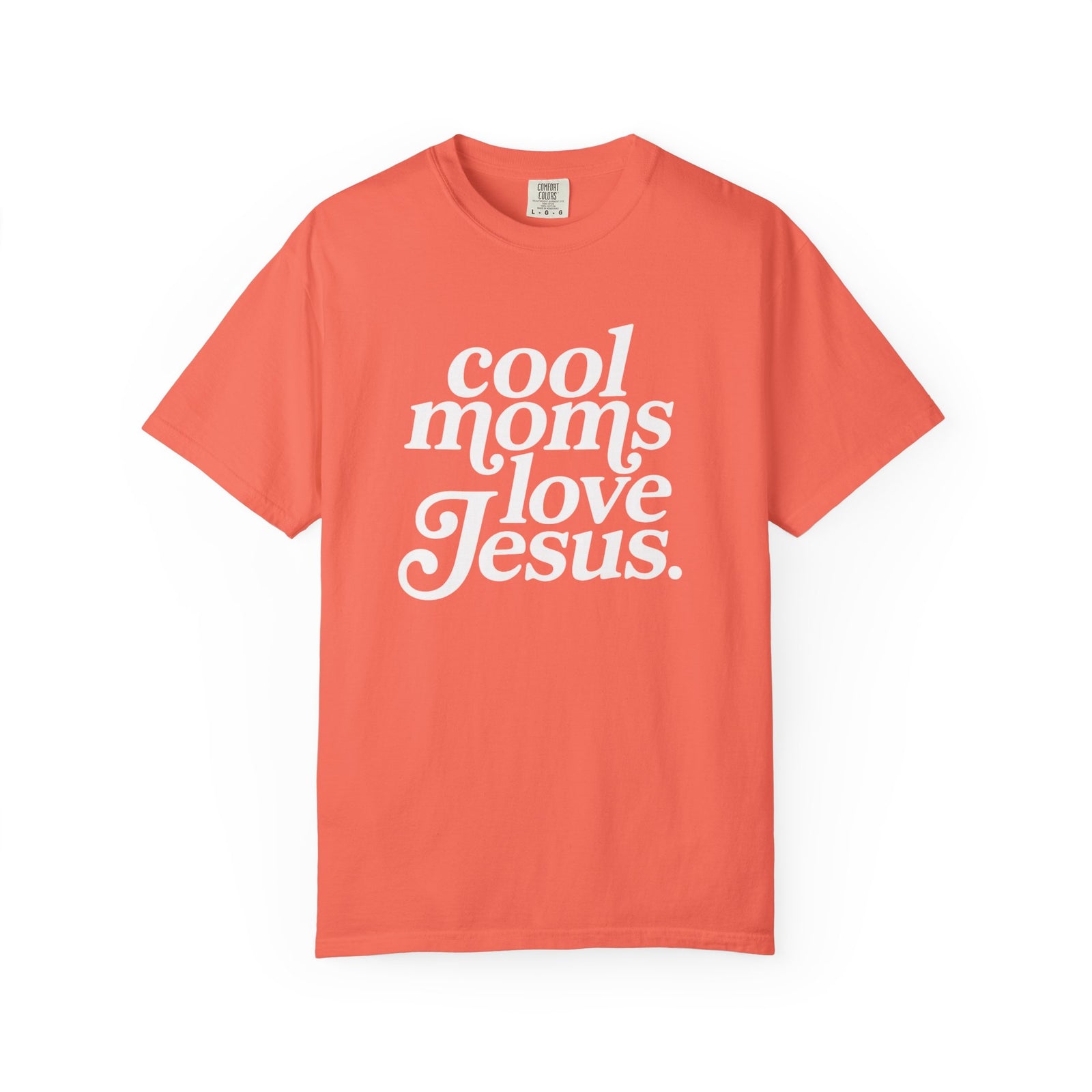 Cool Moms Love Jesus Graphic T-Shirt Christian Mom Graphic Tee