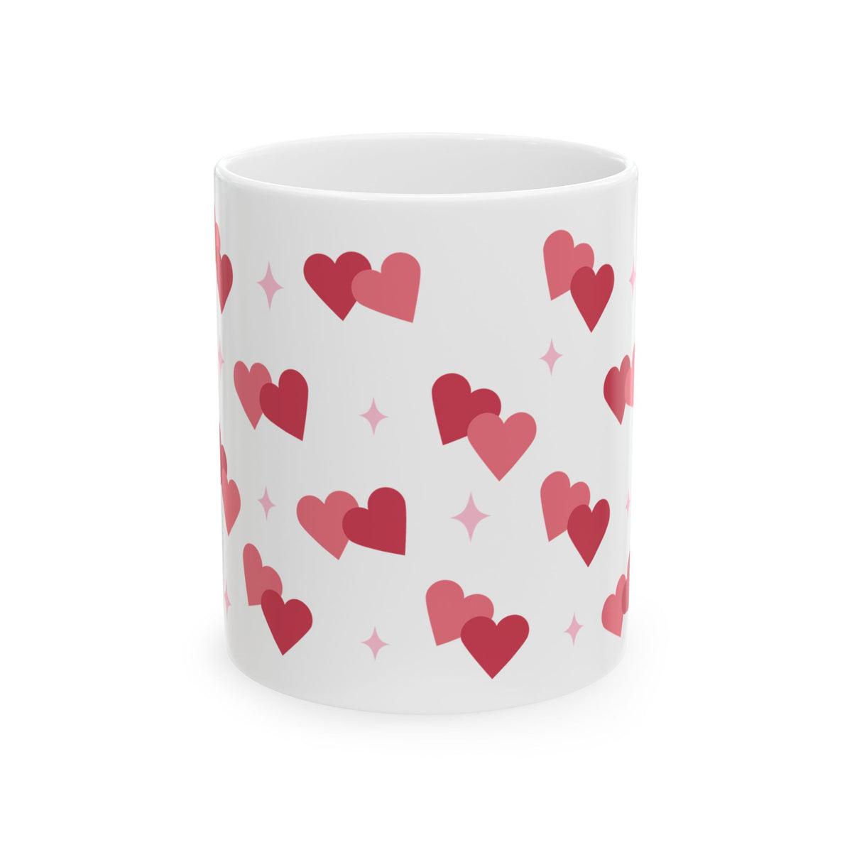 Lovey Dovey Heart Valentine Mug — Cute Valentine’s Day Coffee Cup (11oz & 15oz) - Sydney So Sweet