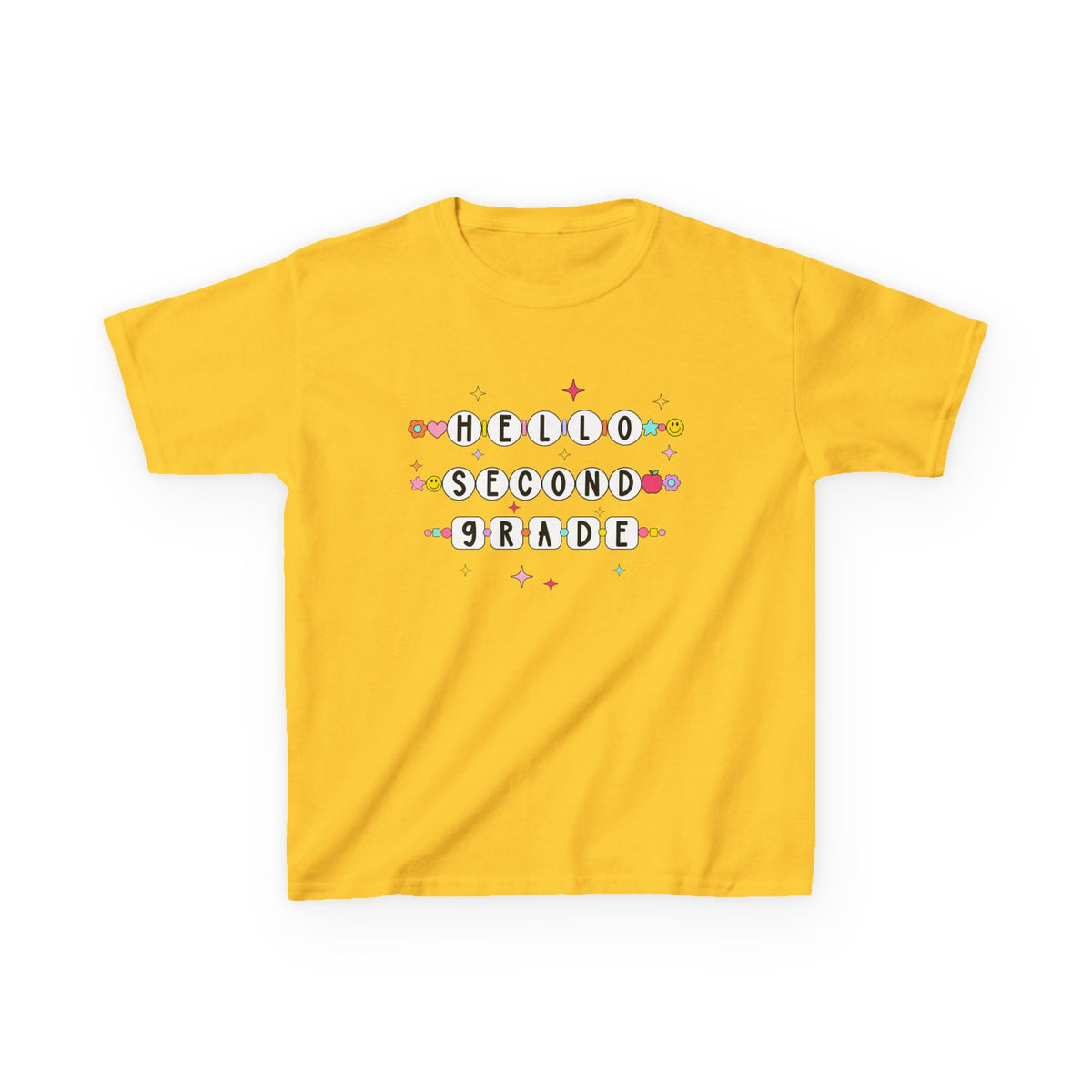 Friendship Bracelets Hello Second Grade Kids Tee Cute 2nd Grade Back to School T-Shirt