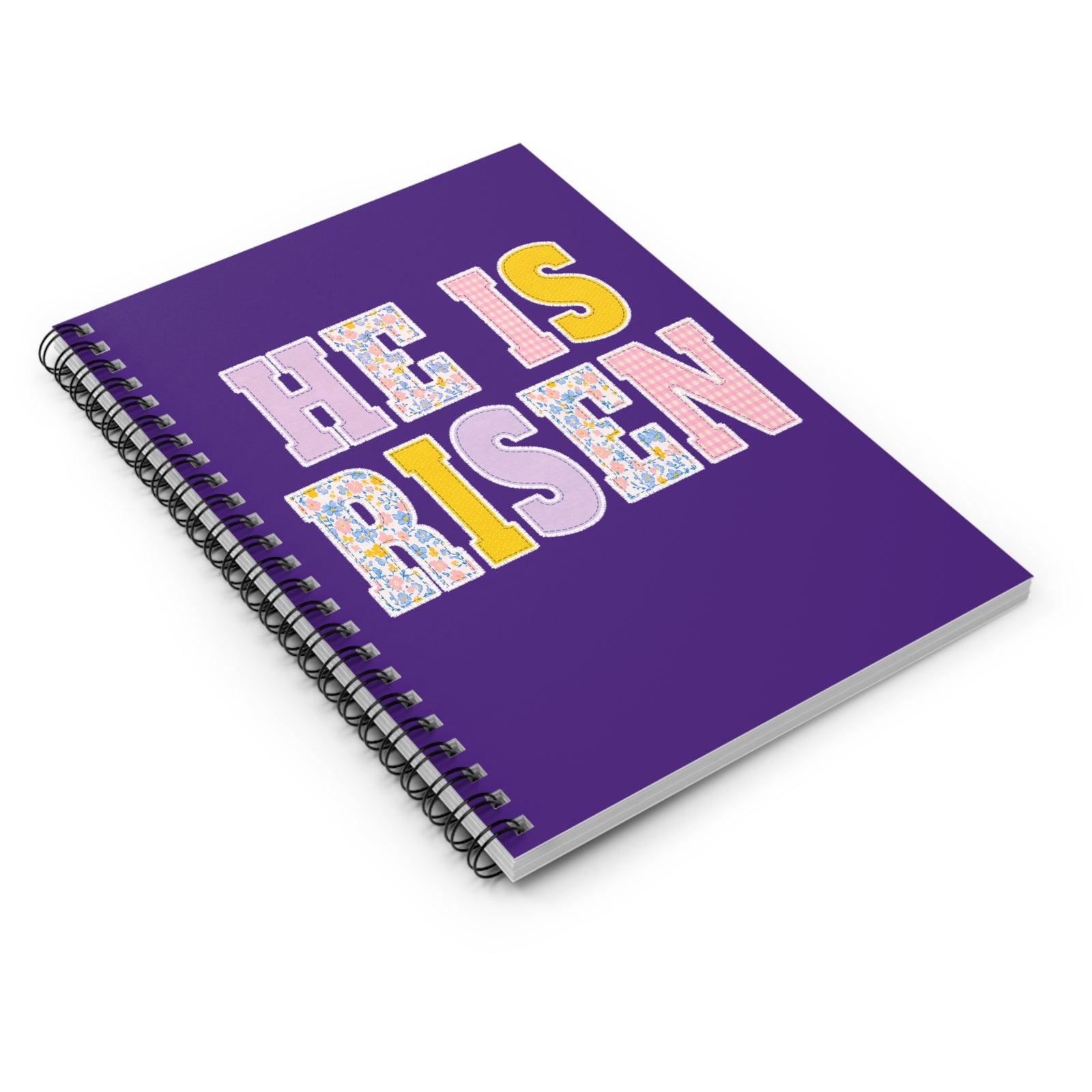 He Is Risen Spiral Notebook Easter Christian Ruled Journal