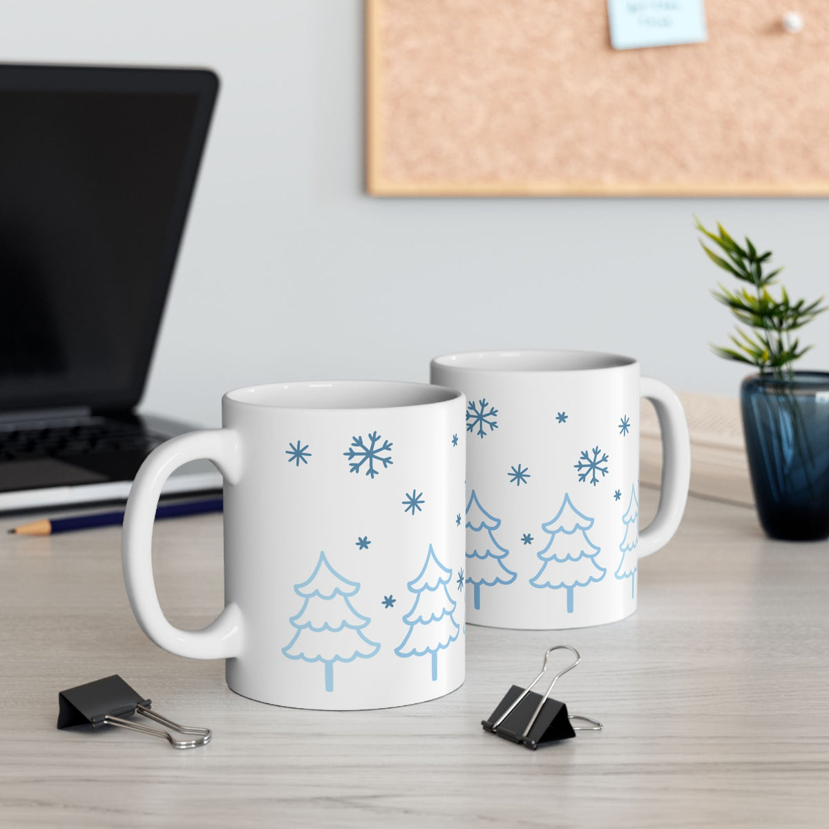 Snow Day Winter Christmas Ceramic Mug Coffee Cup (11oz & 15oz)