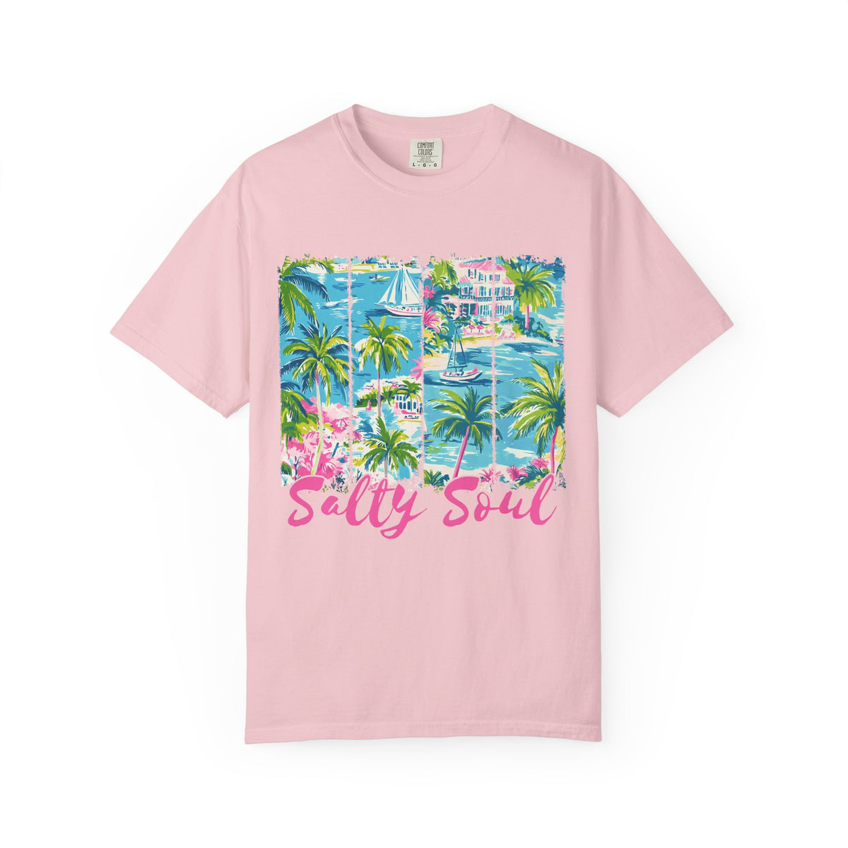 Salty Soul Beach Vacation Graphic T-Shirt Summer Tee