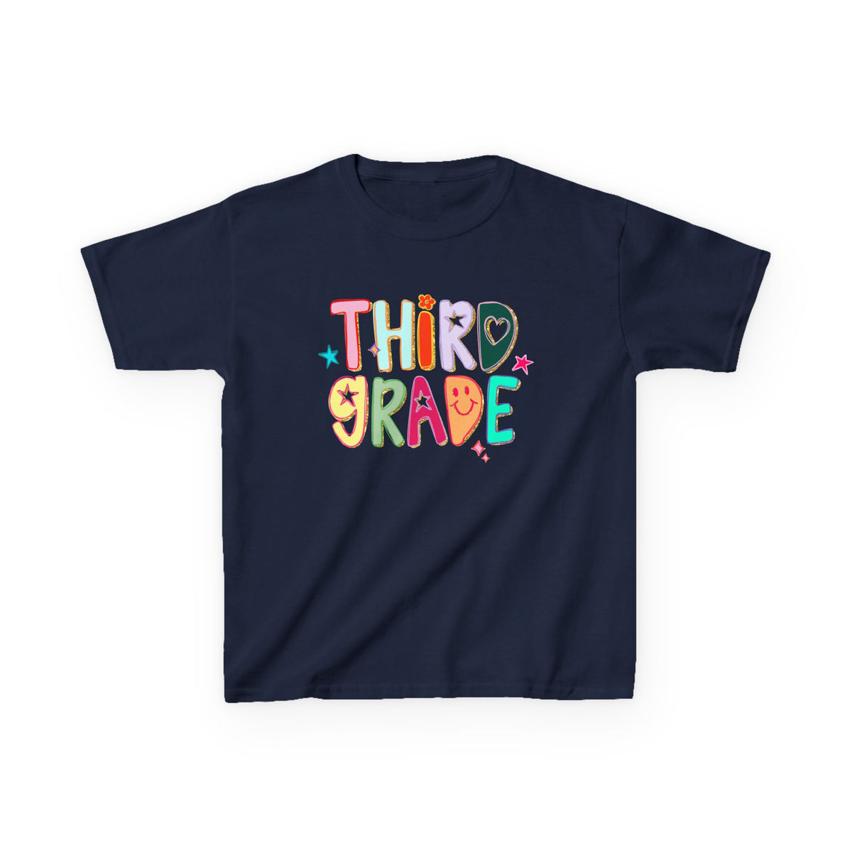 Third Grade Kids T-Shirt Cute & Colorful Back to School 3rd Grade Tee