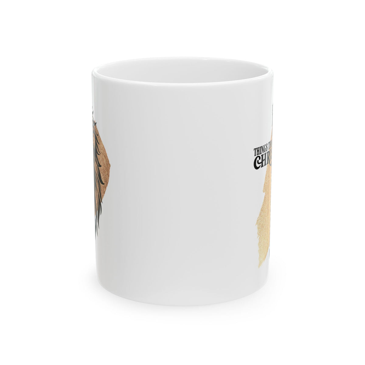 All Things Through Christ Christian Ceramic Coffee Cup (11oz, 15oz)