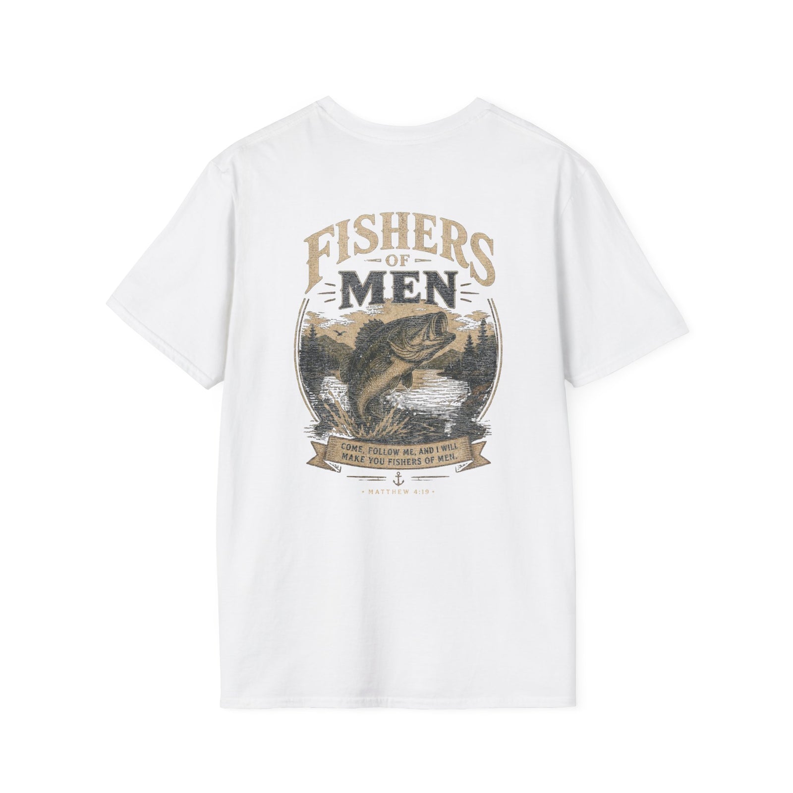 I Will Make You Fishers of Men T-Shirt Christian Men's Outdoor Tee