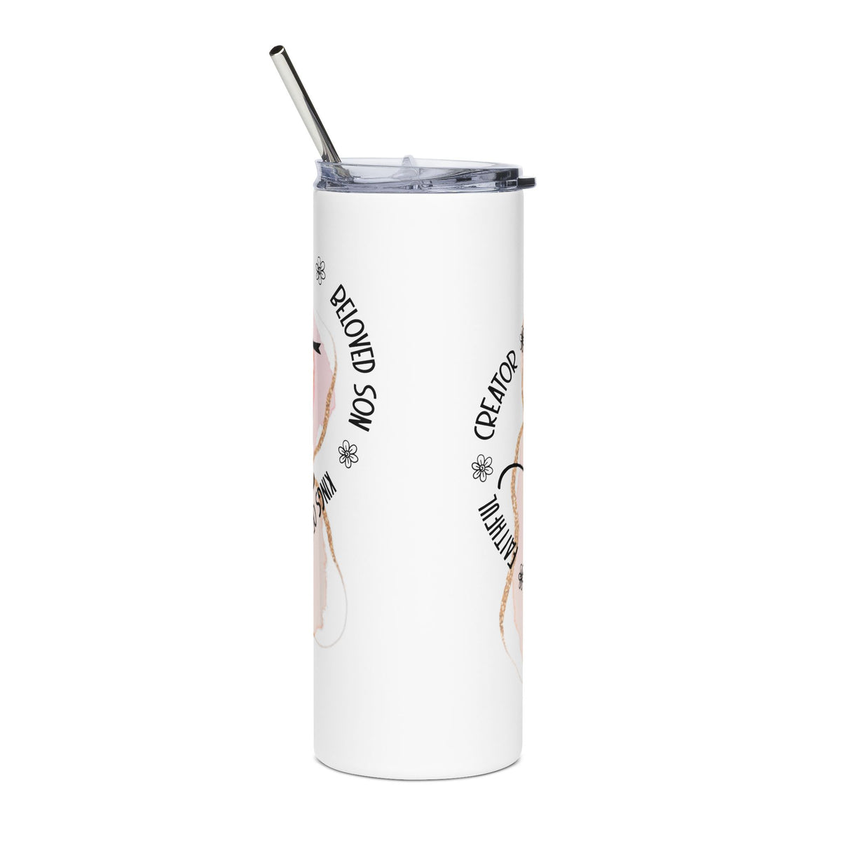 Jesus Strength & Grace 20oz Stainless Tumbler Insulated Christian Travel Cup - Sydney So Sweet