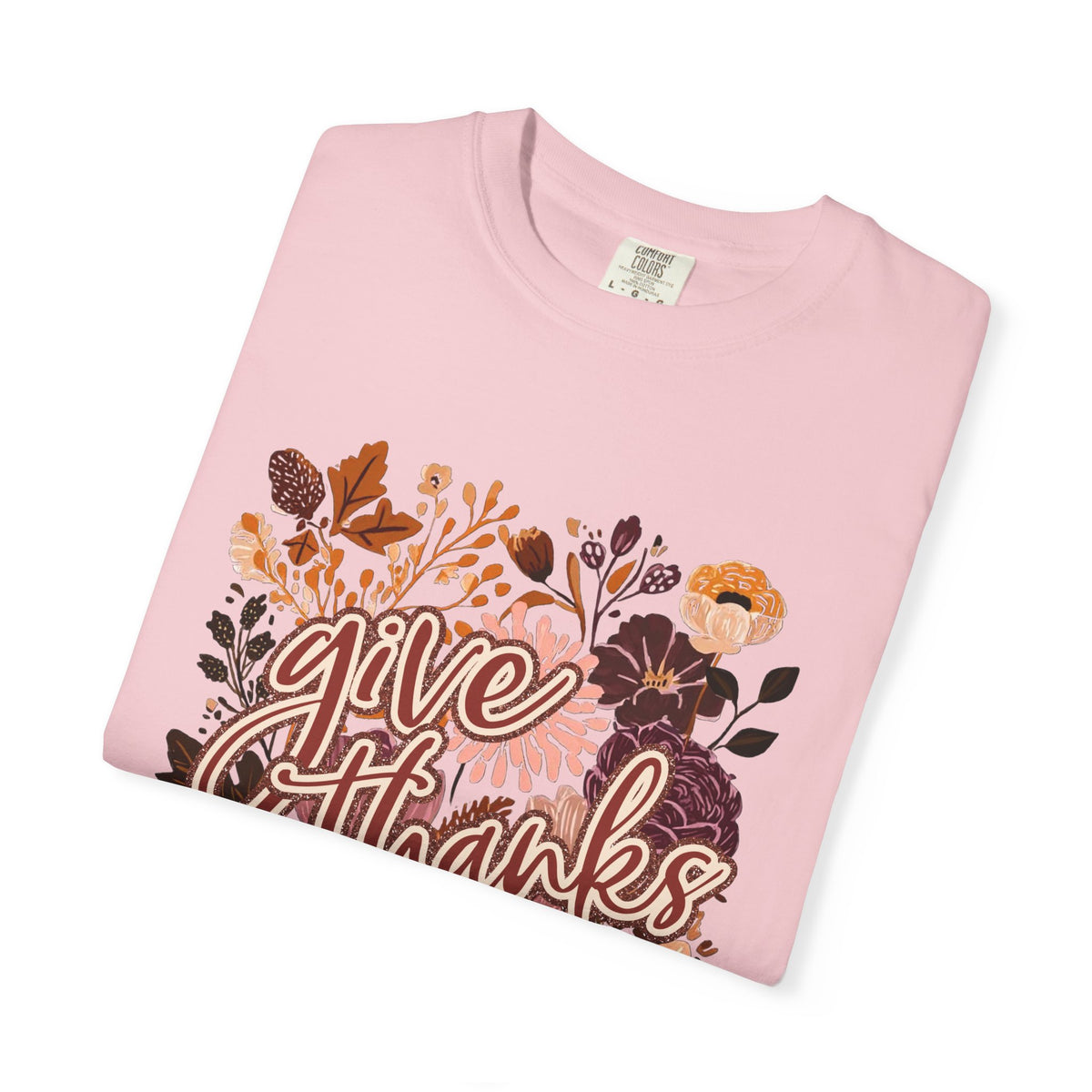 Give Thanks T-Shirt Fall Pumpkin Thanksgiving Graphic Tee