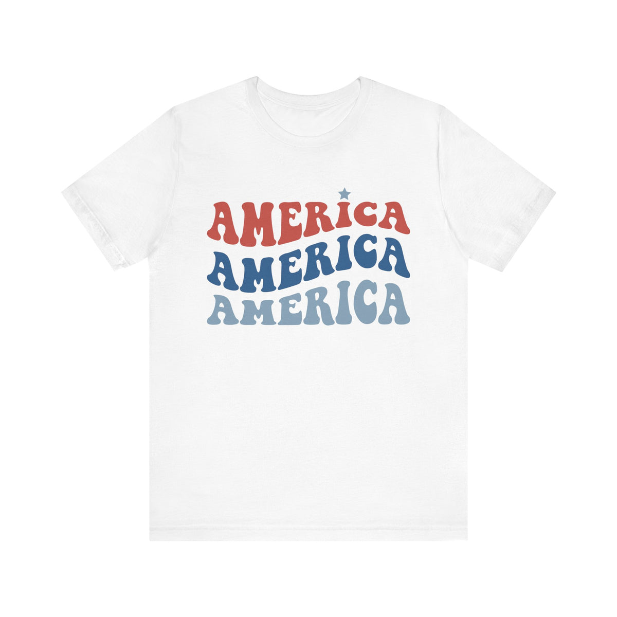 America America Retro Tee Patriotic 4th of July T-Shirt