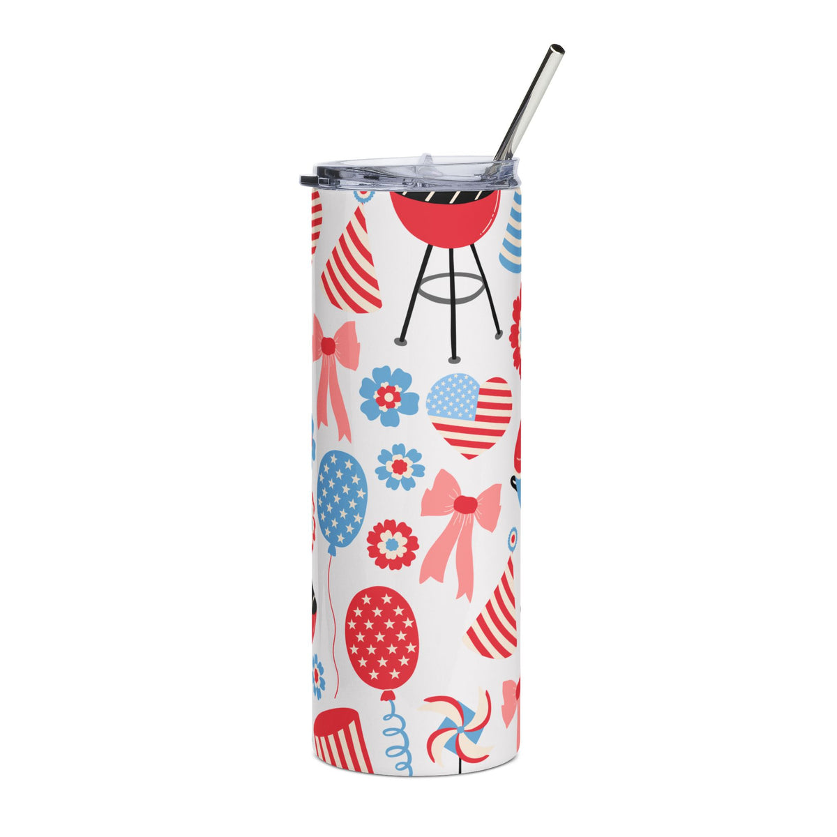 Coquette American Patriotic 20oz Stainless Steel Tumbler Insulated Travel Cup