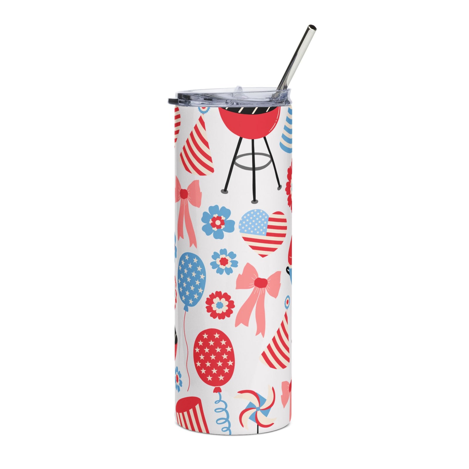 Coquette American Patriotic 20oz Stainless Steel Tumbler Insulated Travel Cup