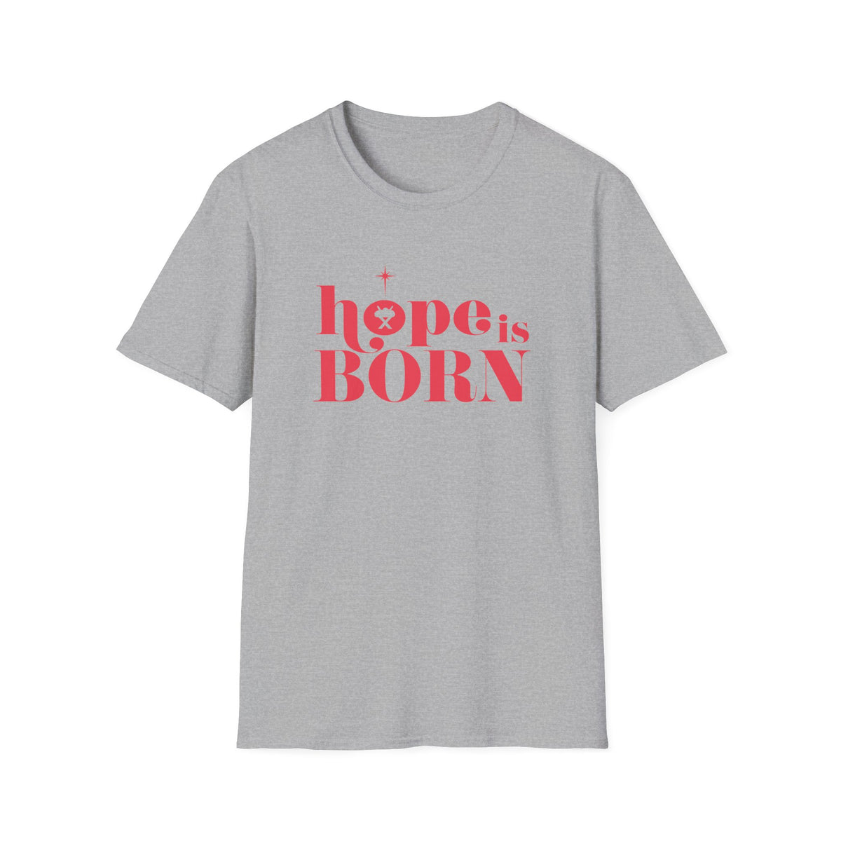 Hope is Born Nativity Tee Christmas Season Christian T-Shirt