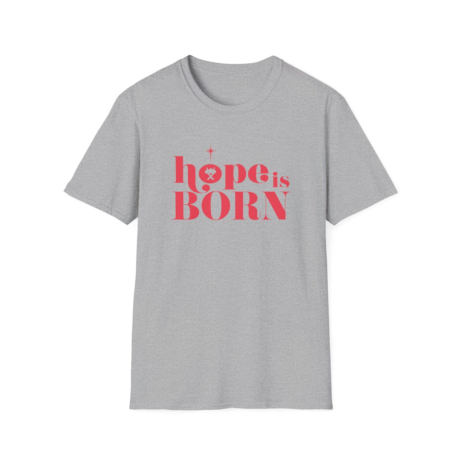 Hope is Born Nativity Tee Christmas Season Christian T-Shirt
