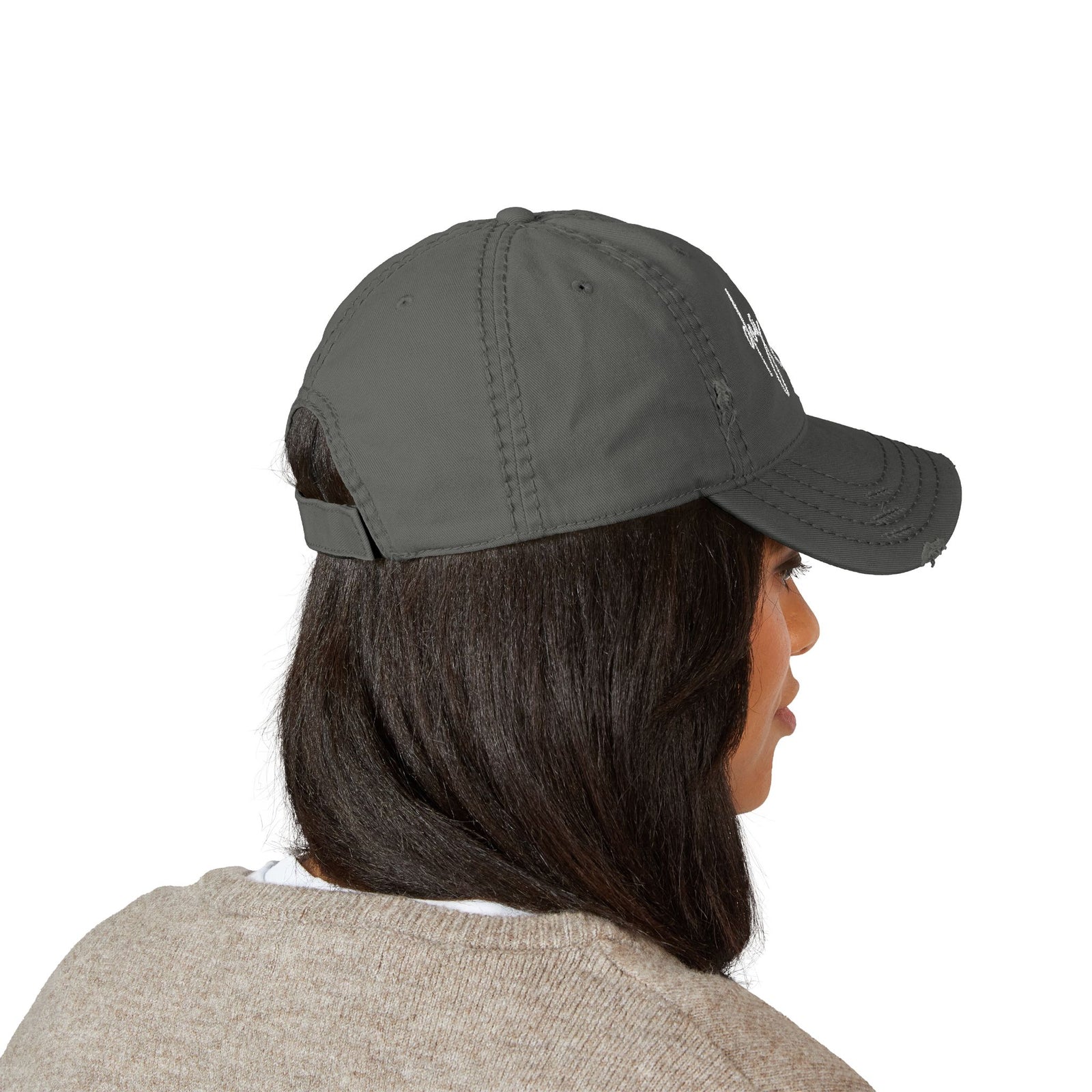 Dog Mom Distressed Dad Hat — Embroidered Casual Baseball Cap - Sydney So Sweet