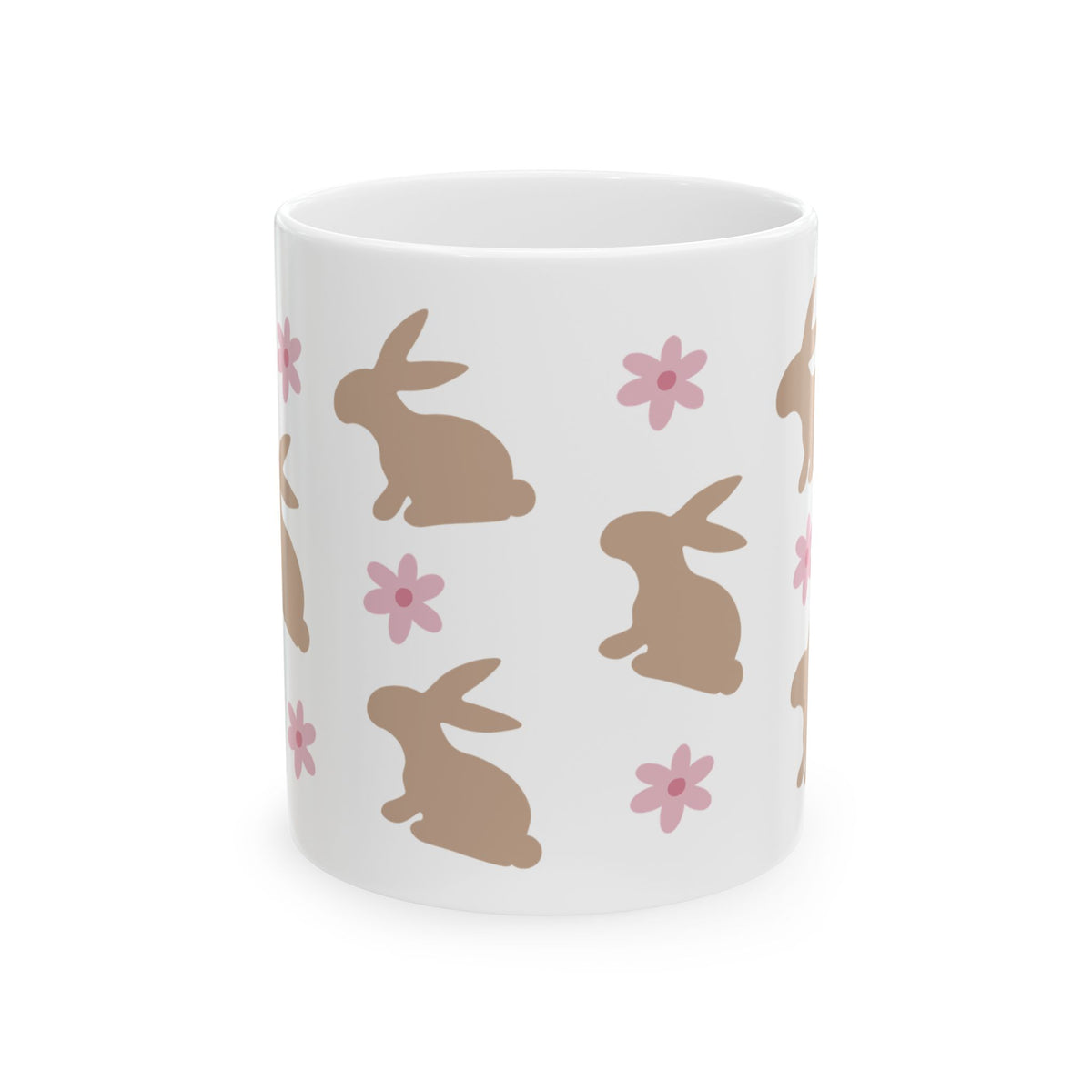 Daisy Bunny Cute Ceramic Mug Coffee Cup (11oz & 15oz)