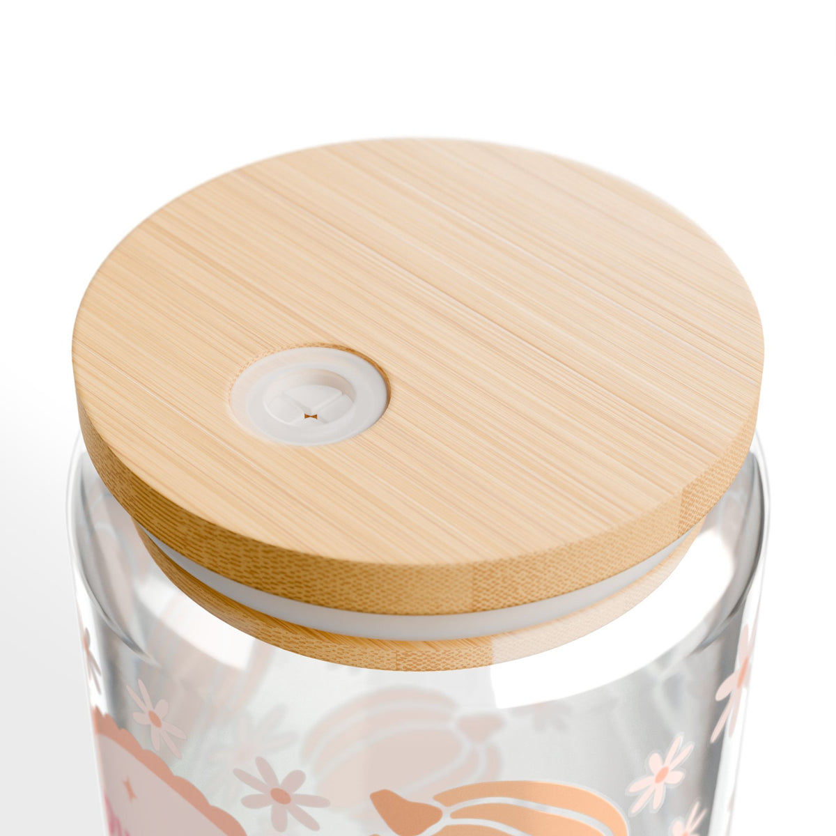 Pumpkin Spice & Everything Nice Fall Sipper Glass 16oz Reusable Drink Jar with Lid & Straw