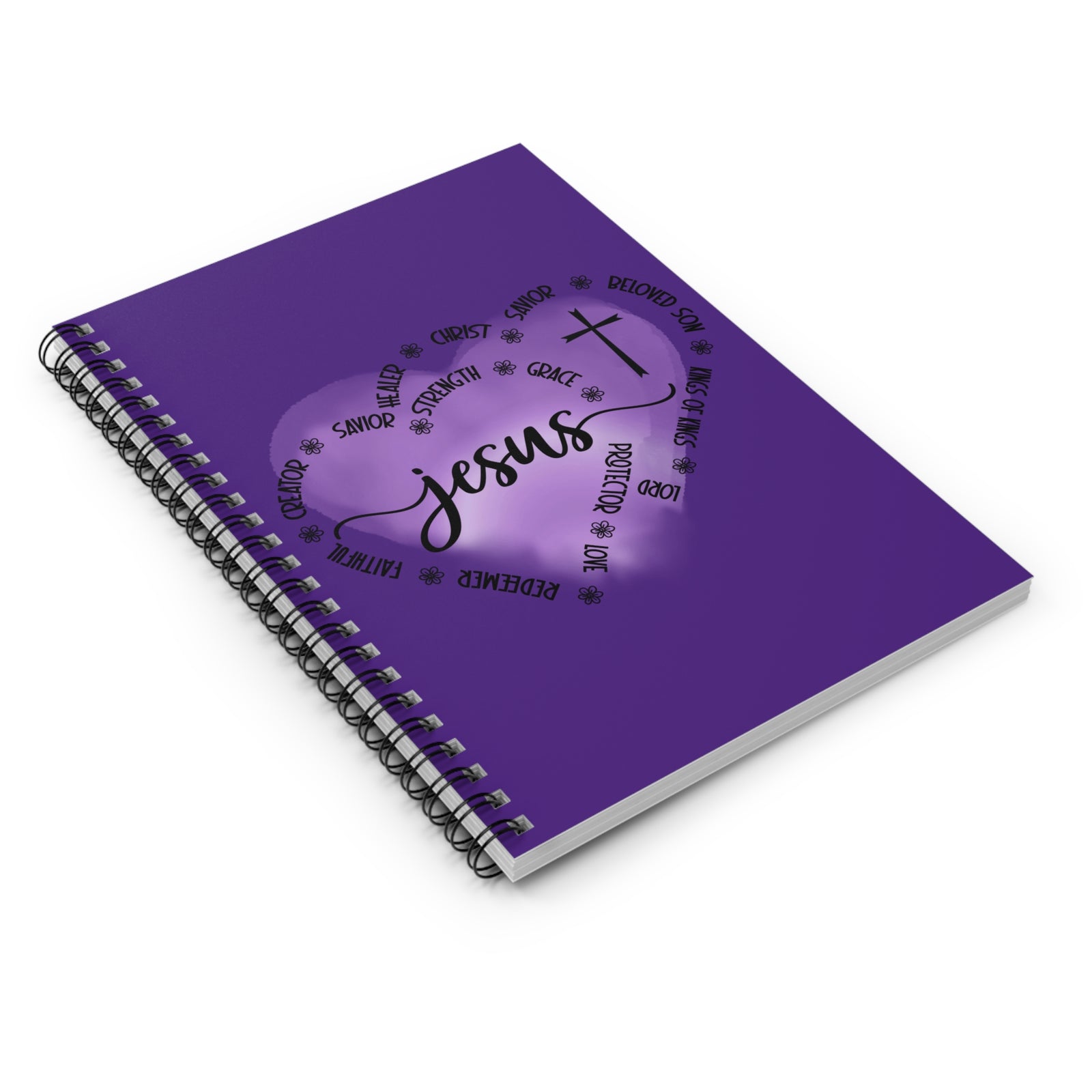 Jesus King of Kings Christian Ruled Spiral Notebook Journal
