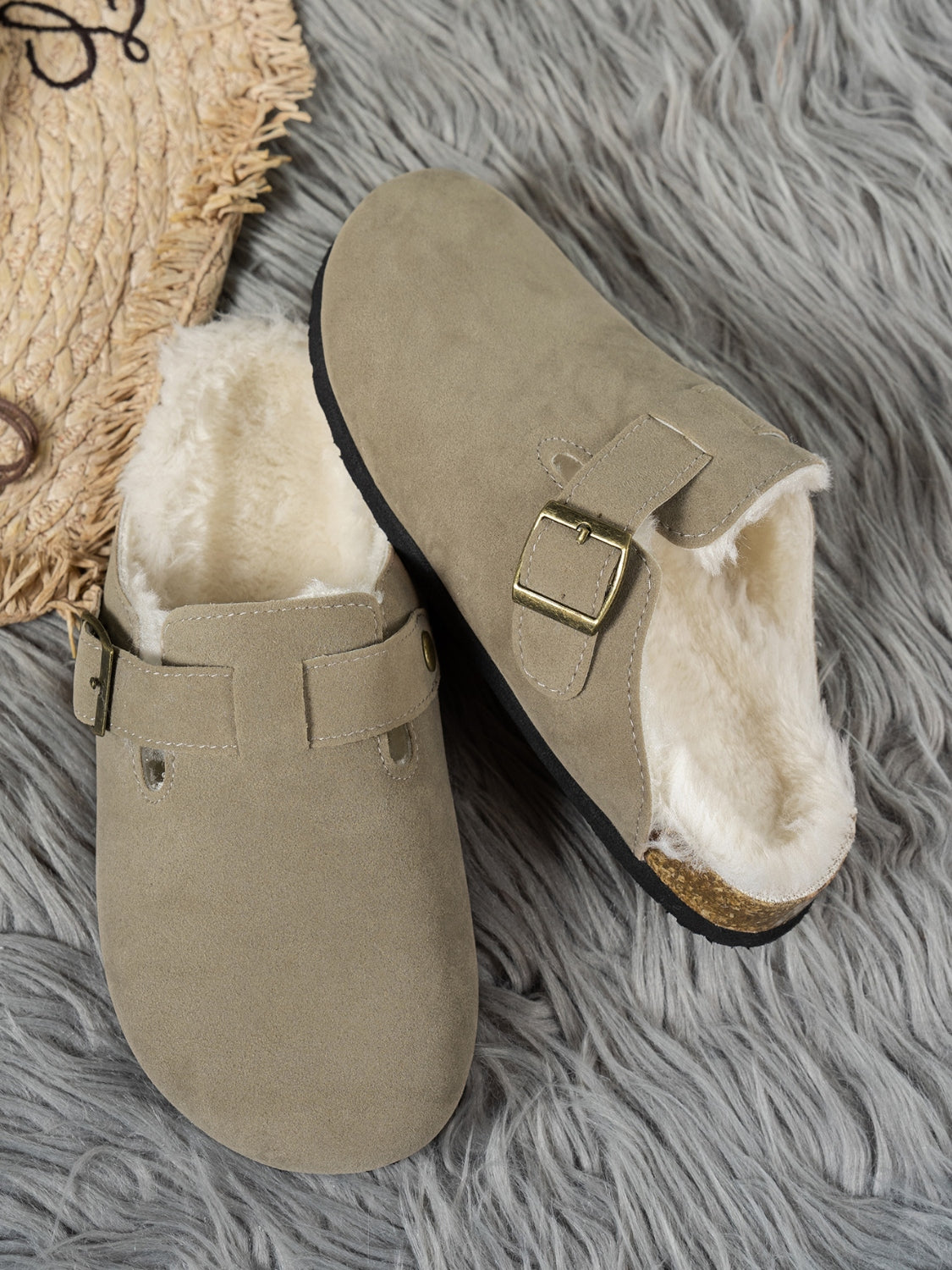 Suede Round Toe Slippers - Sydney So Sweet