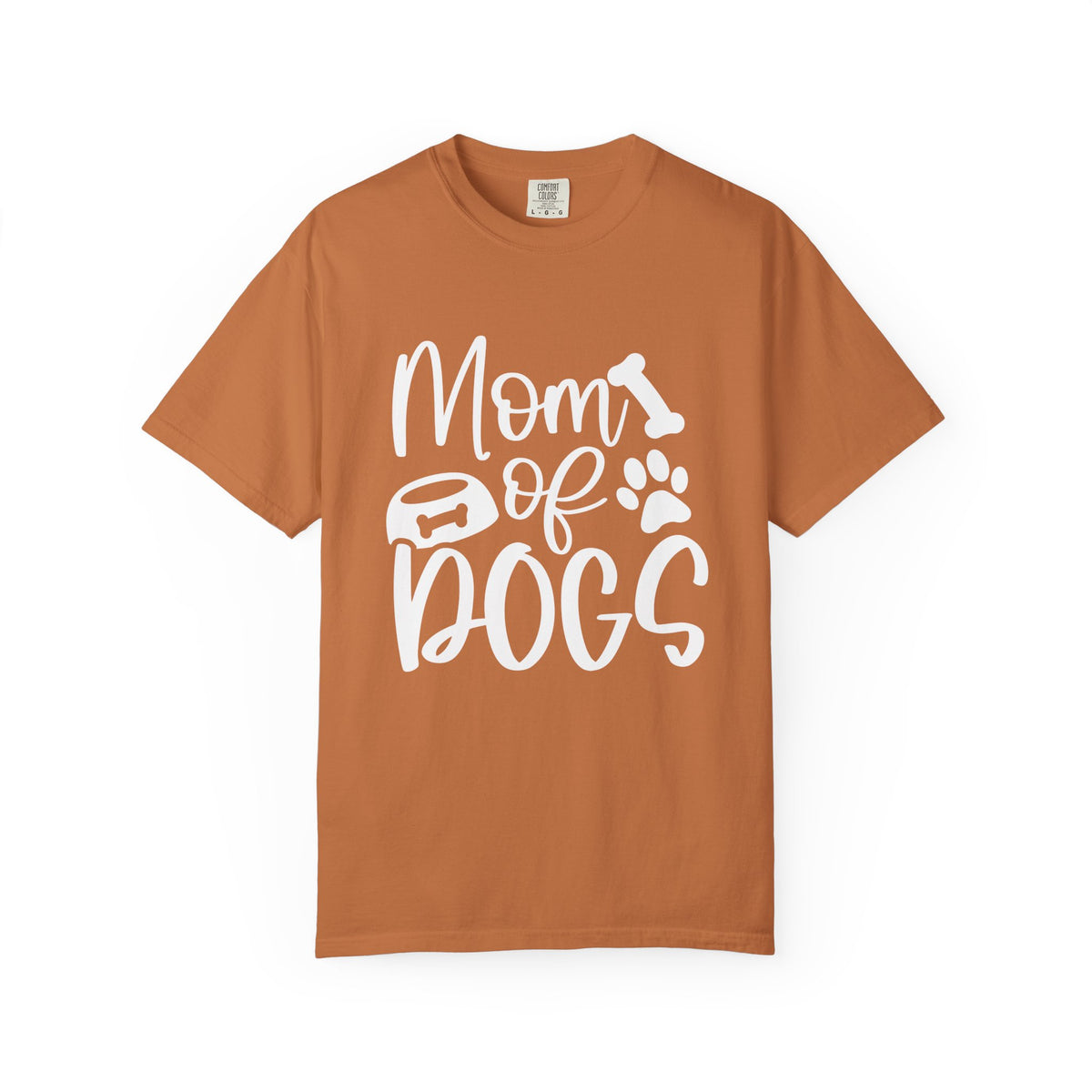 Mom of Dogs Bowl & Bone T-Shirt Cute Dog Mom Graphic Tee
