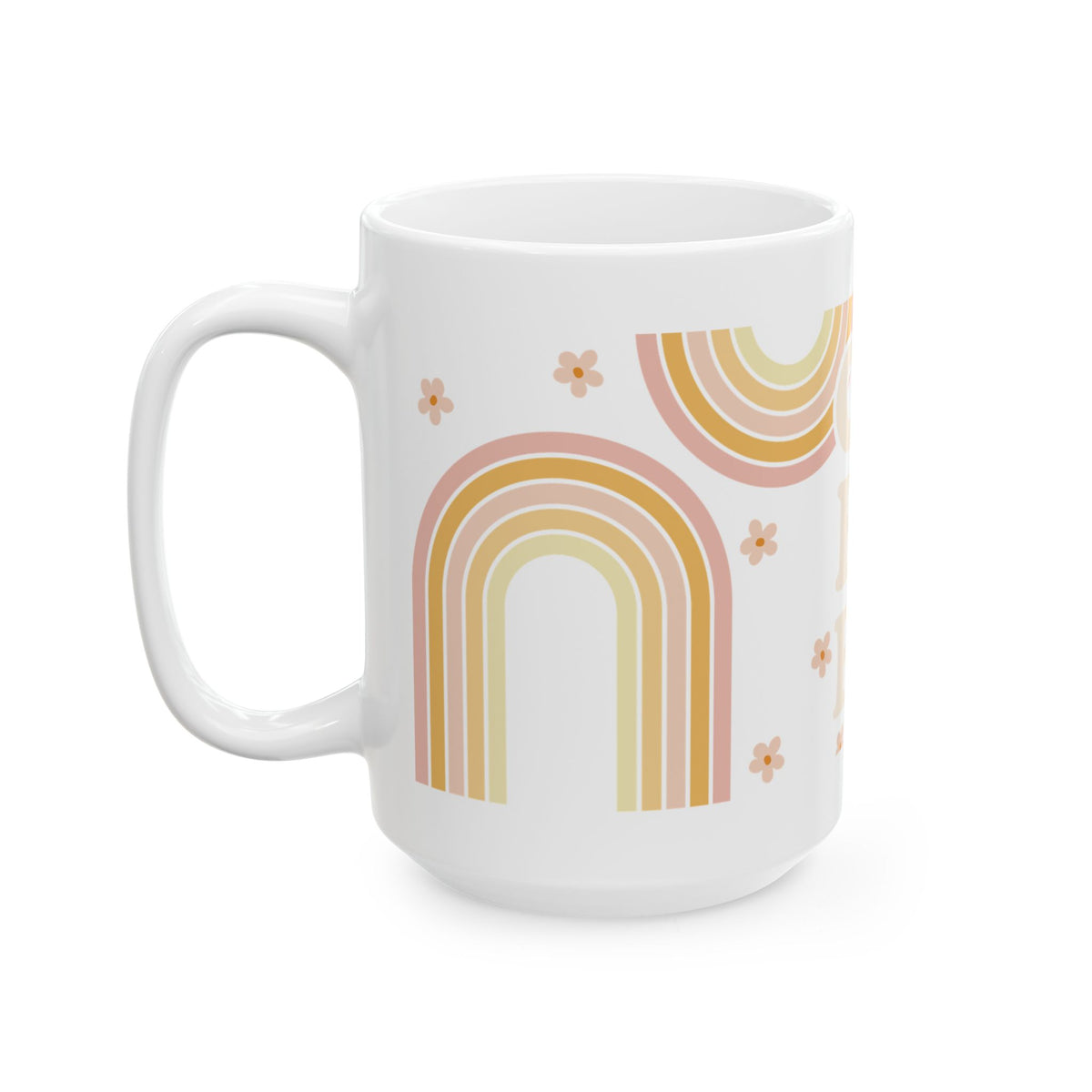Coffee Retro Rainbow Cute Ceramic Mug Coffee Cup (11oz & 15oz) - Sydney So Sweet
