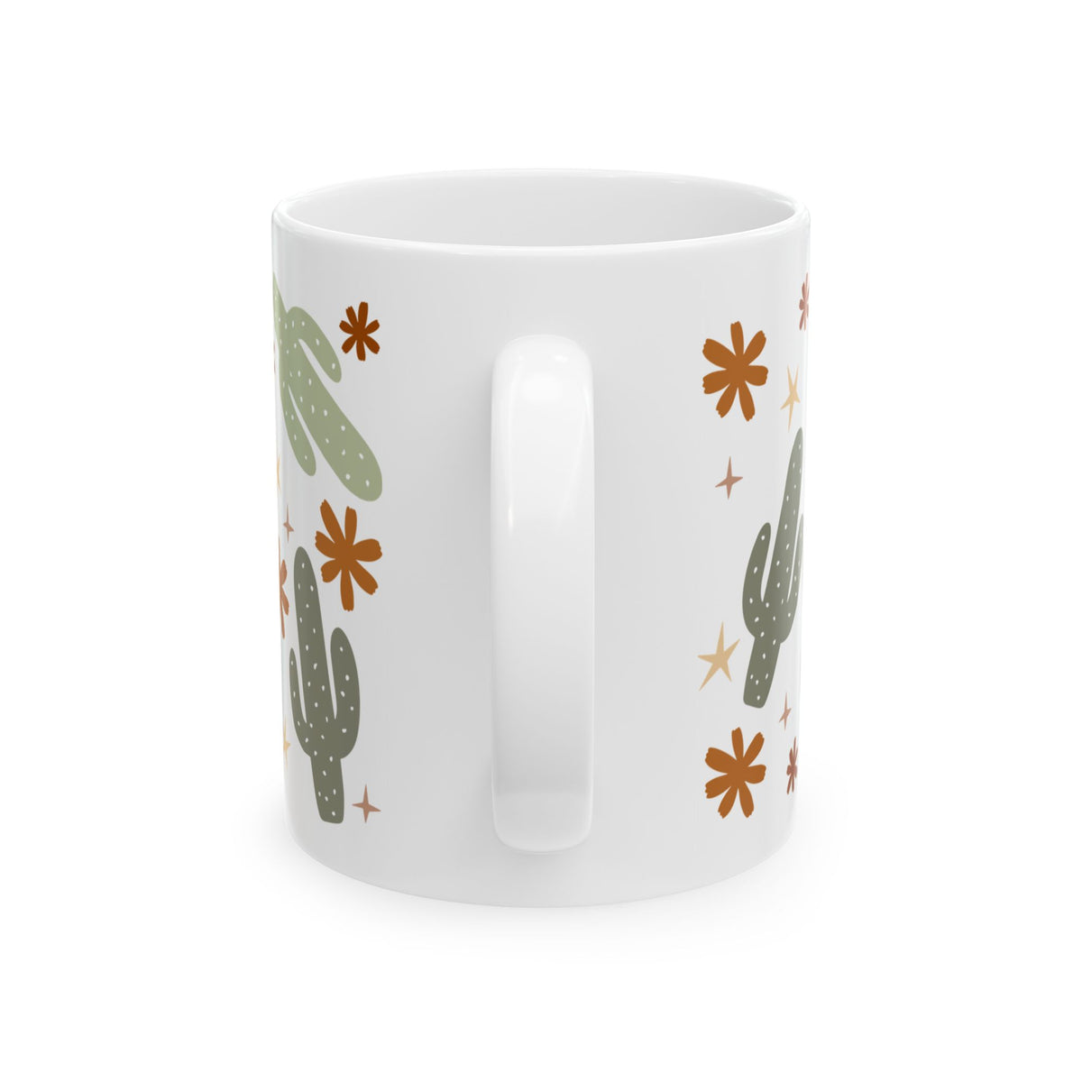 Boho Cactus Cute Ceramic Mug Coffee Cup (11oz & 15oz)