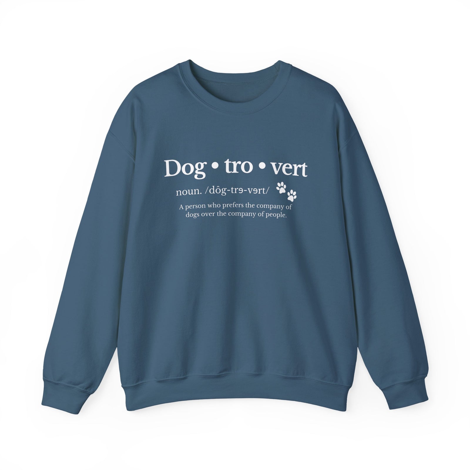 Dog-tro-vert Dog Lover Unisex Heavy Blend Cozy Crewneck Sweatshirt - Sydney So Sweet