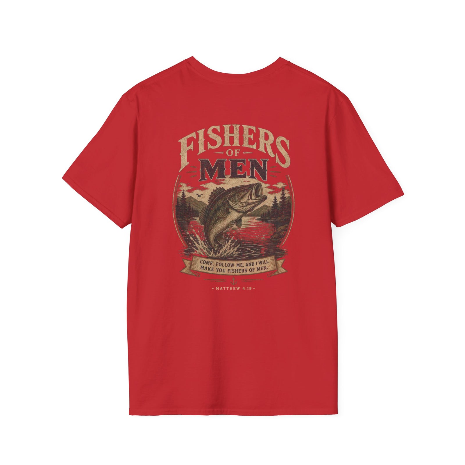 I Will Make You Fishers of Men T-Shirt Christian Men's Outdoor Tee