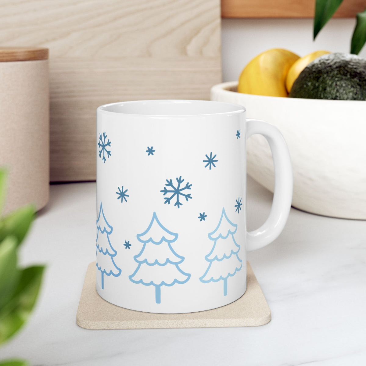 Snow Day Winter Christmas Ceramic Mug Coffee Cup (11oz & 15oz)