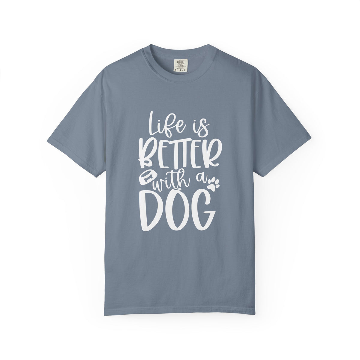 Life is Better with a Dog T-Shirt Cute Dog Mom Graphic Tee