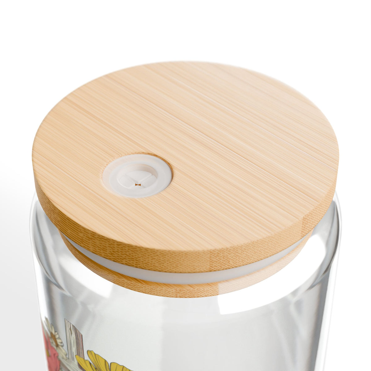 Death Came to Life Floral Cross Christian Sipper Glass 16oz Reusable Drink Jar with Lid & Straw