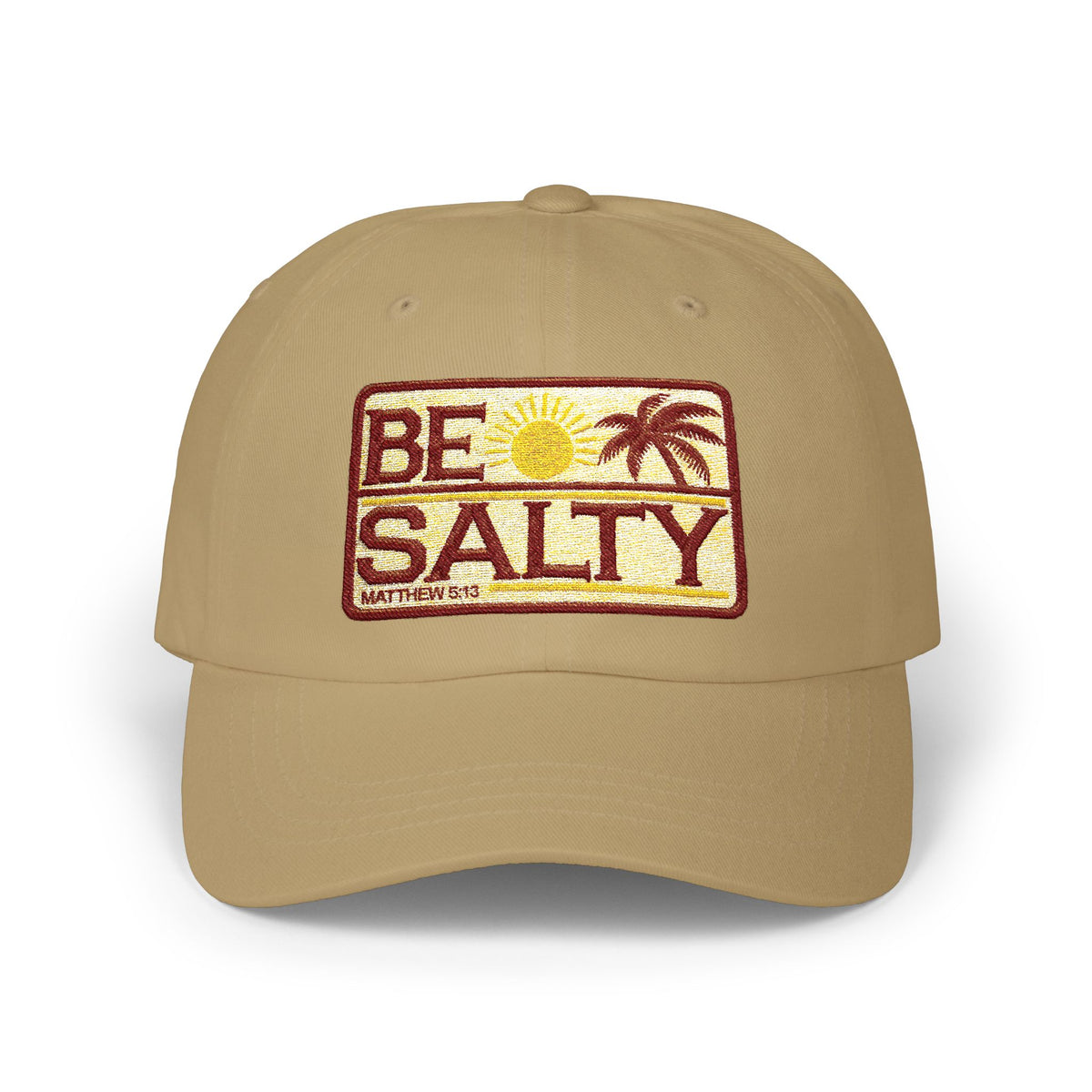 Be Salty Matthew 3:14 Embroidered Patch Dad Hat