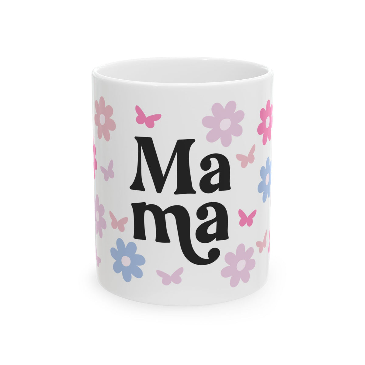 Mama Floral Cute Ceramic Mug Coffee Cup (11oz & 15oz)