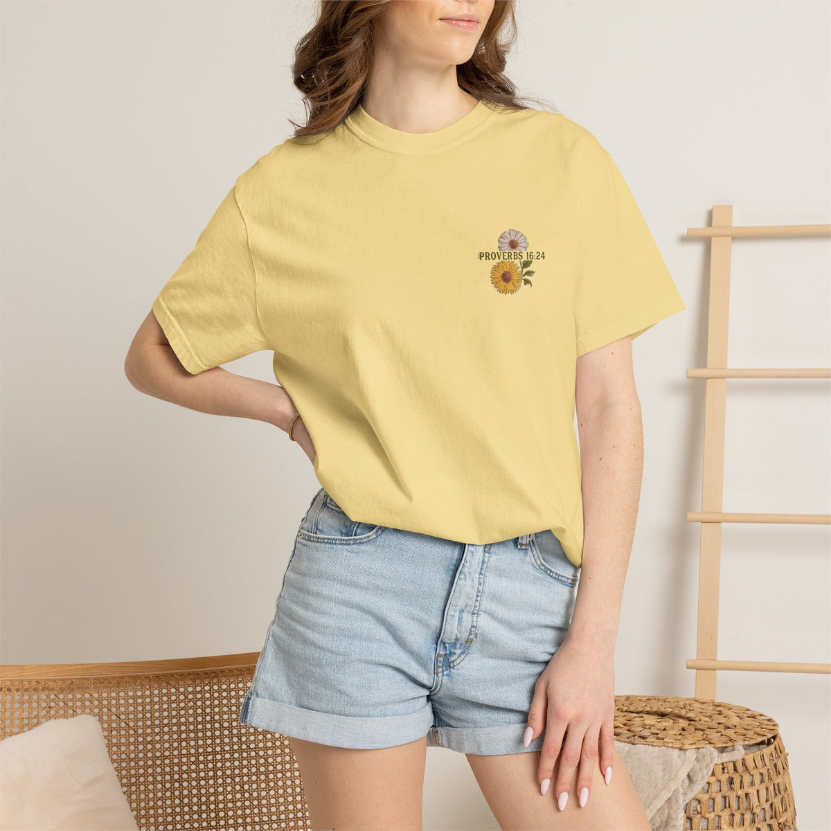 Kind Words are Like Honey T-Shirt Proverbs Bee Floral Tee