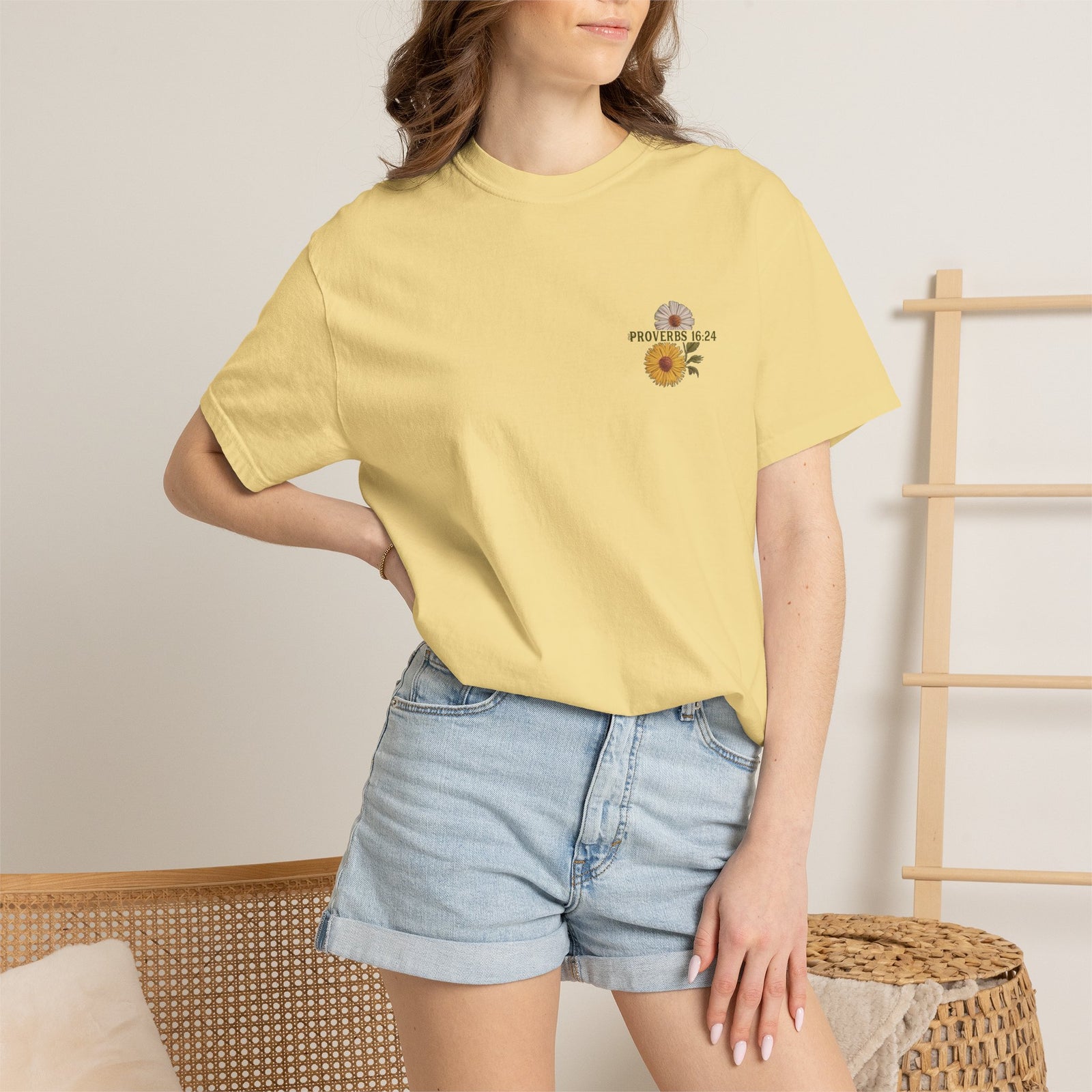 Kind Words are Like Honey T-Shirt Proverbs Bee Floral Tee