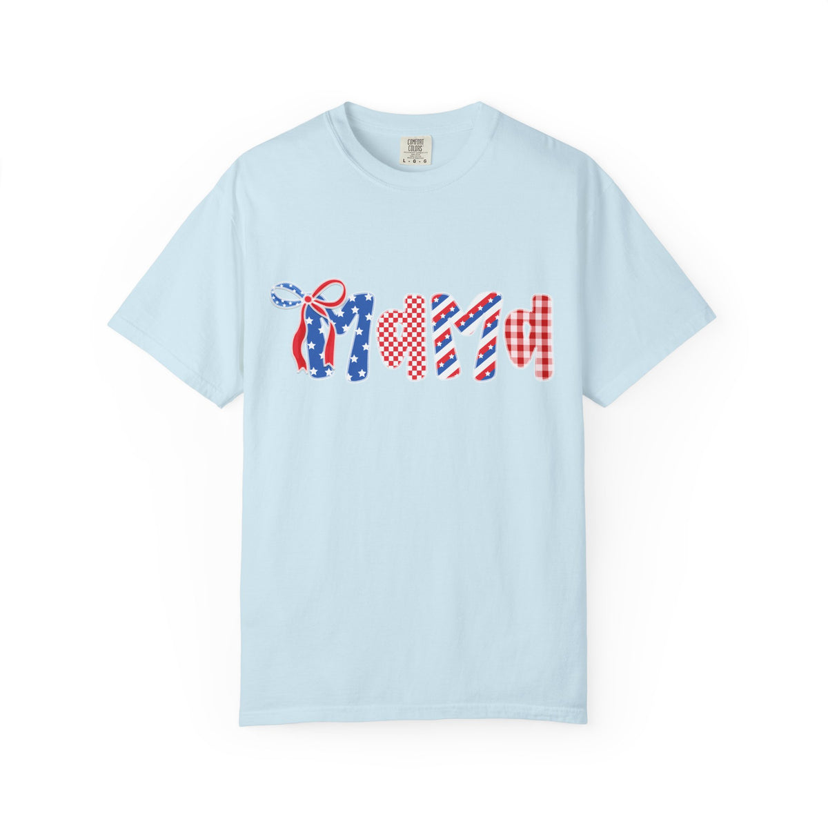 Patriotic Mama USA Graphic T-Shirt 4th of July Mom Tee