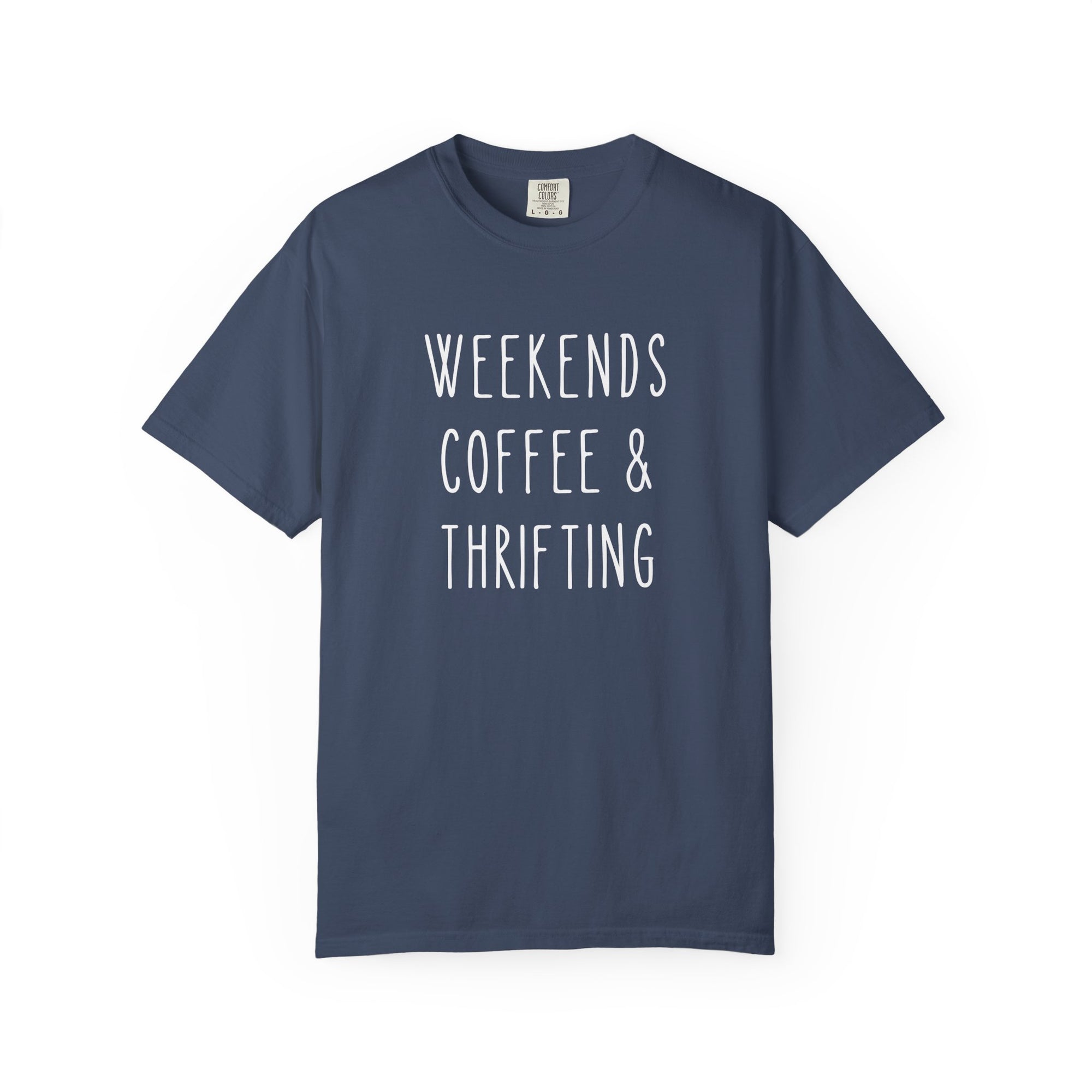 Weekends Coffee & Thrifting T-Shirt Graphic Unisex Tee - Sydney So Sweet