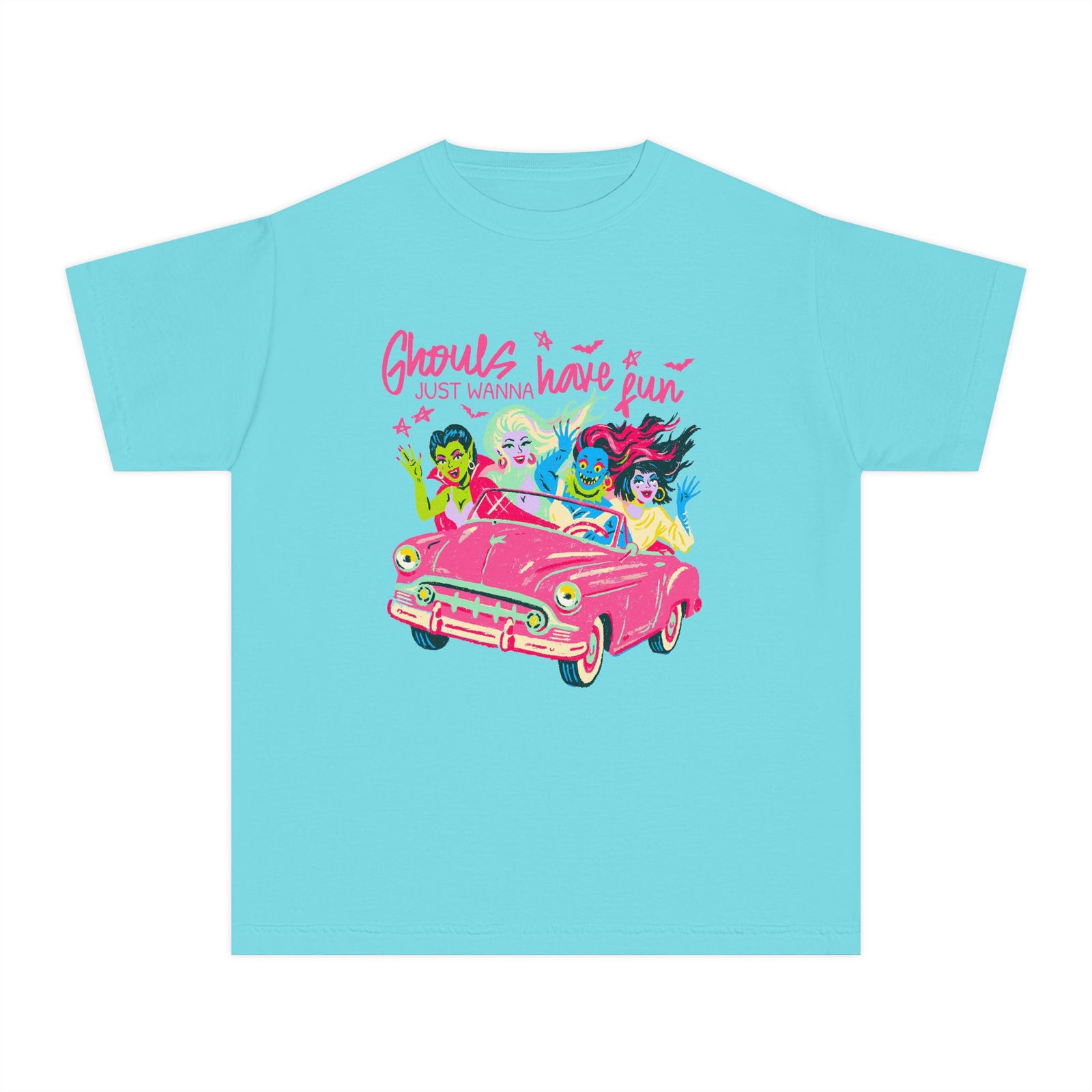 Ghouls Just Wanna Have Fun Halloween Monsters T-Shirt Fun Kids Graphic Tee