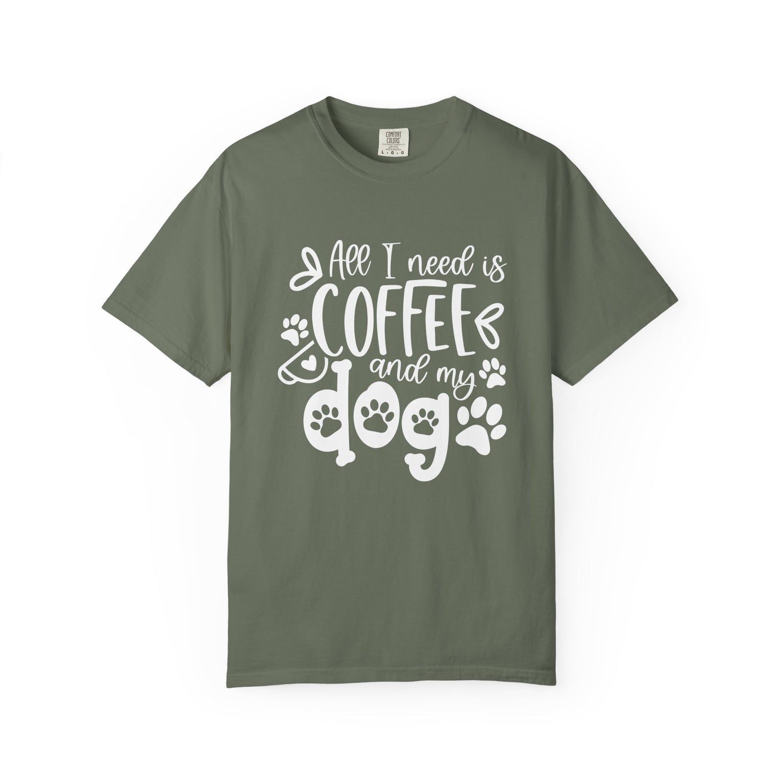 Coffee and My Dog T-Shirt Cute Dog Lover Coffee Graphic Tee